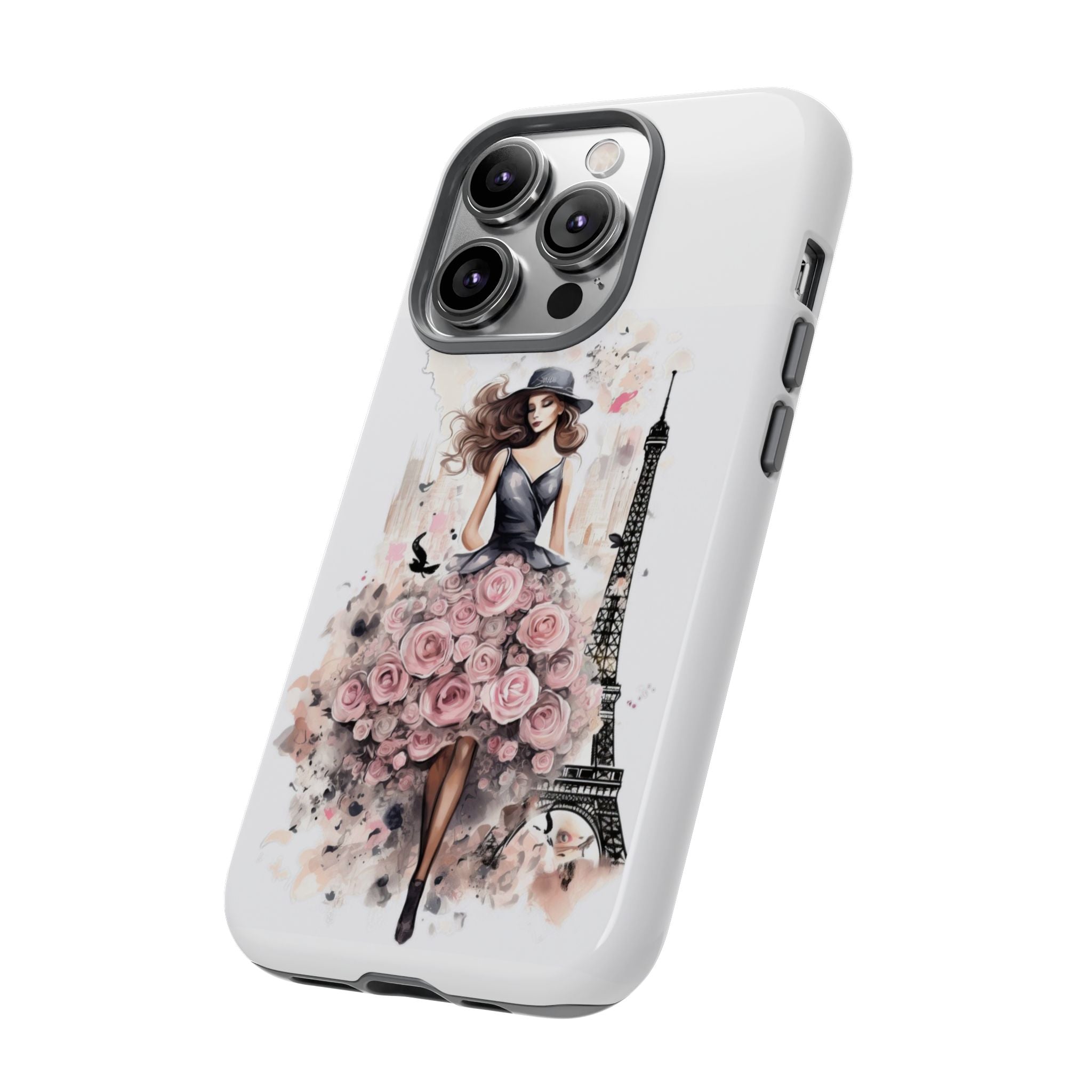 Parisian Rose Dress phone case | iPhone & Samsung slim protective case Printify