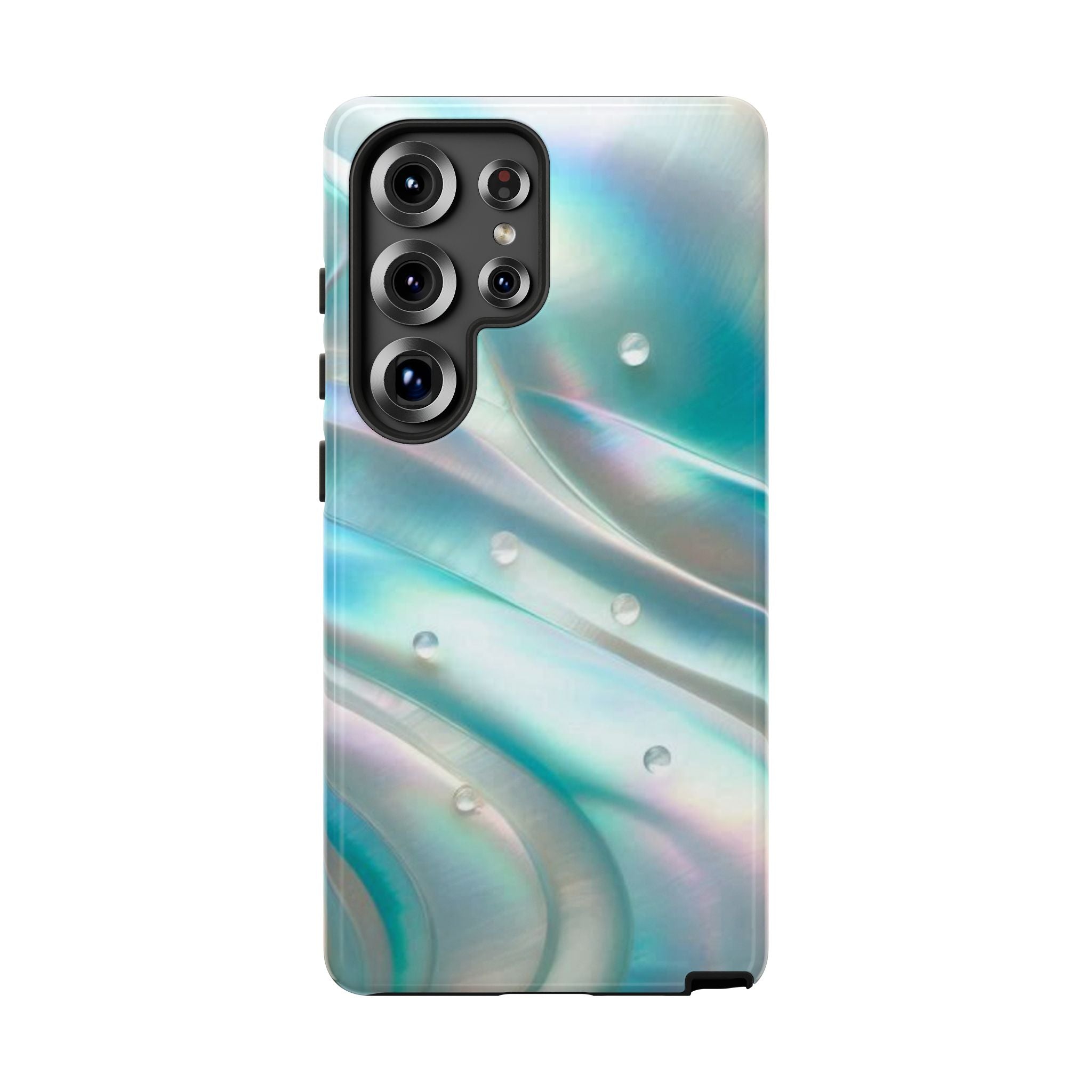 Iridescent Pearl Wave phone case | Tough Cases Printify
