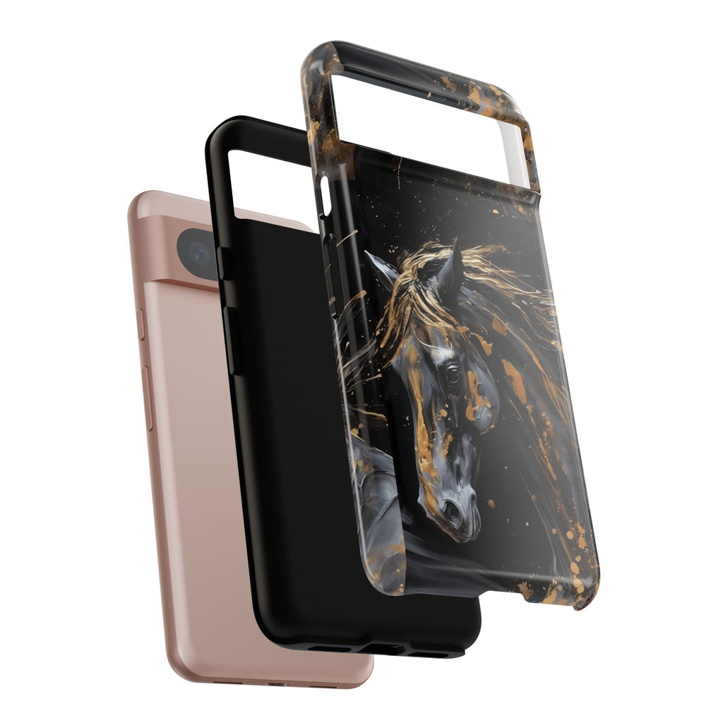 Golden Paint Horse Phone Case | Tough Case Printify