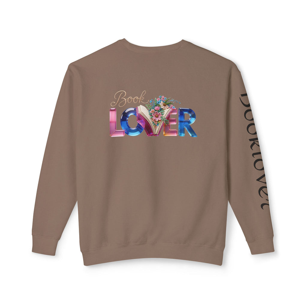 Book Lover Sweatshirt —  Typography Bookworm Pullover Printify