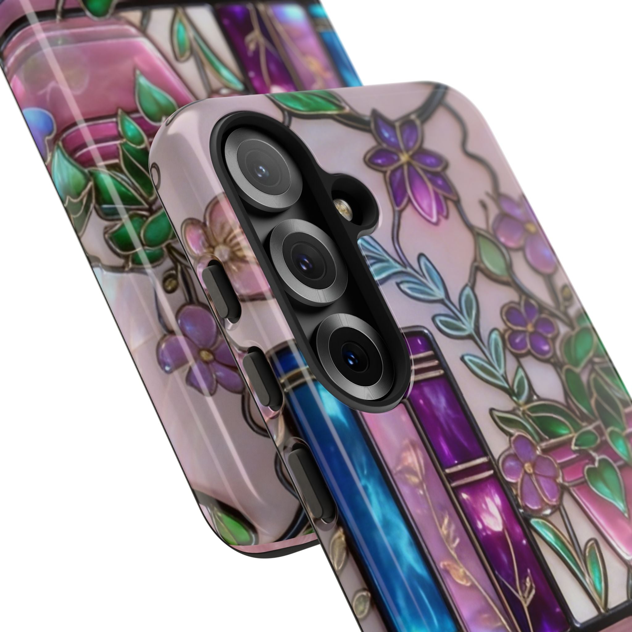 Floral Bookshelf Phone Case — Pastel Botanicals & Magical Book Art Printify