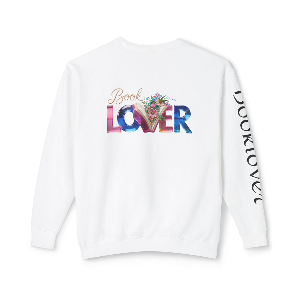 Book Lover Sweatshirt —  Typography Bookworm Pullover Printify