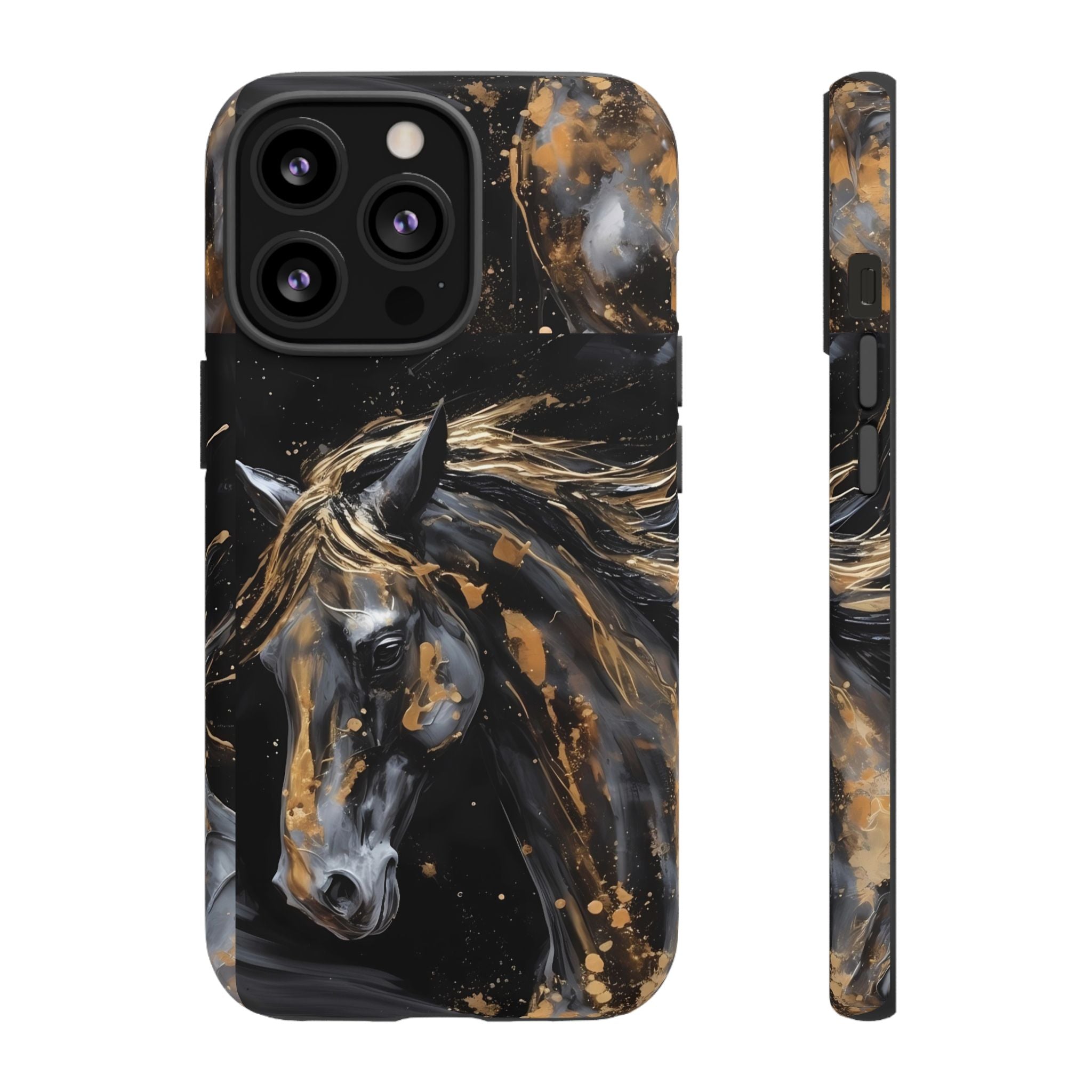 Golden Paint Horse Phone Case | Tough Case Printify