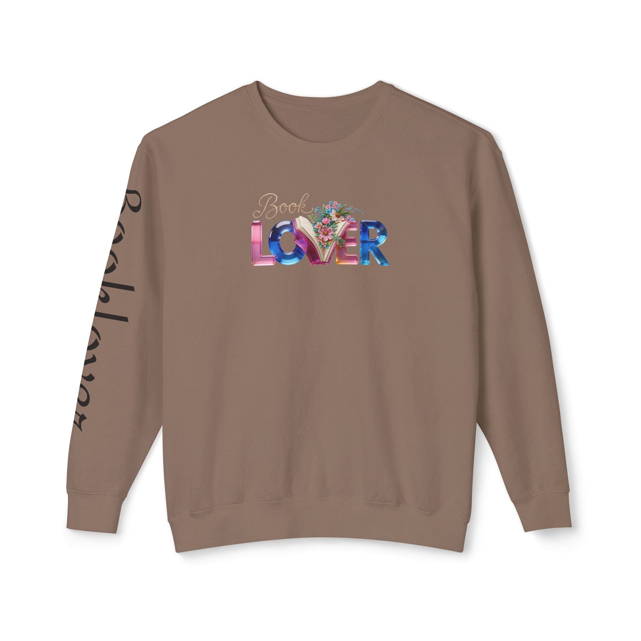 Book Lover Sweatshirt —  Typography Bookworm Pullover Printify