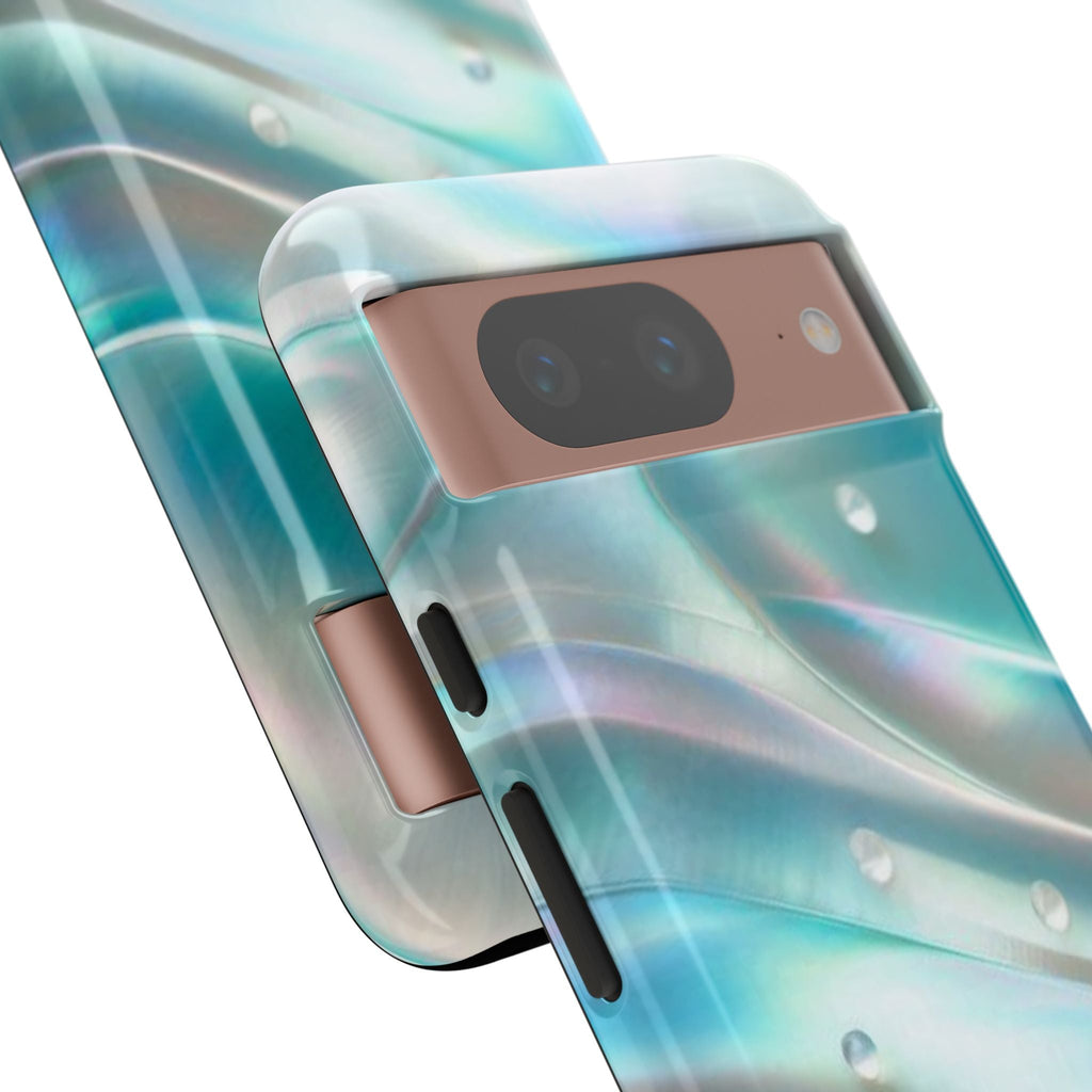 Iridescent Pearl Wave phone case | Tough Cases Printify