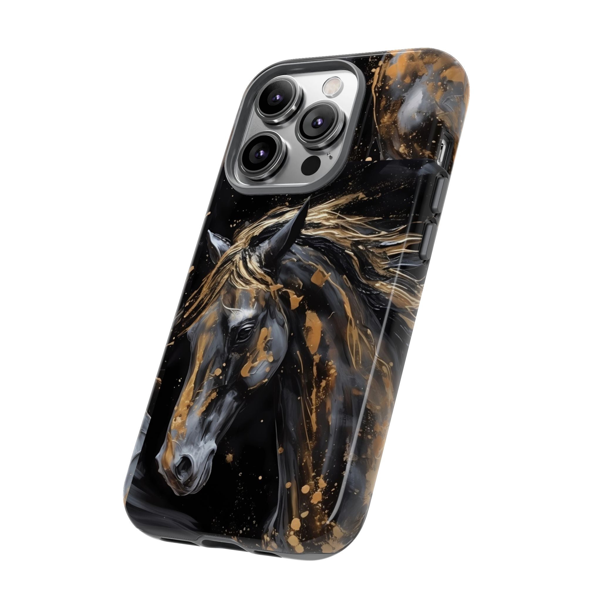 Golden Paint Horse Phone Case | Tough Case Printify