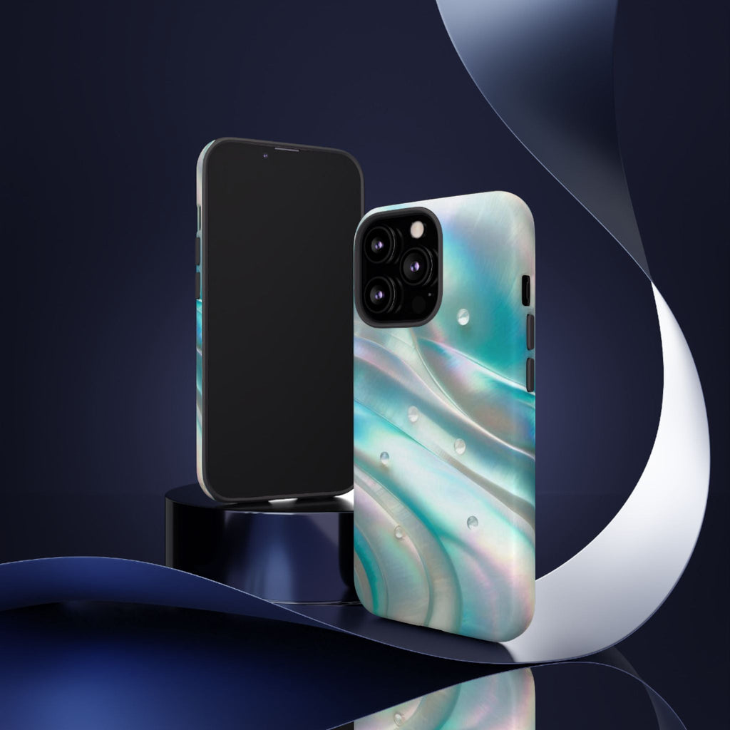 Iridescent Pearl Wave phone case | Tough Cases Printify