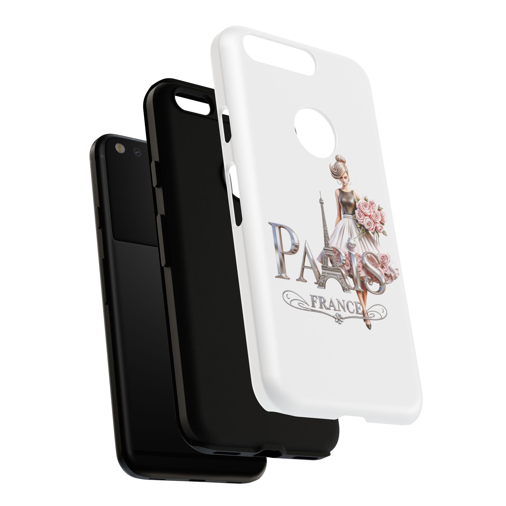Phone Case | Eiffel Tower Floral Fashion Design Printify