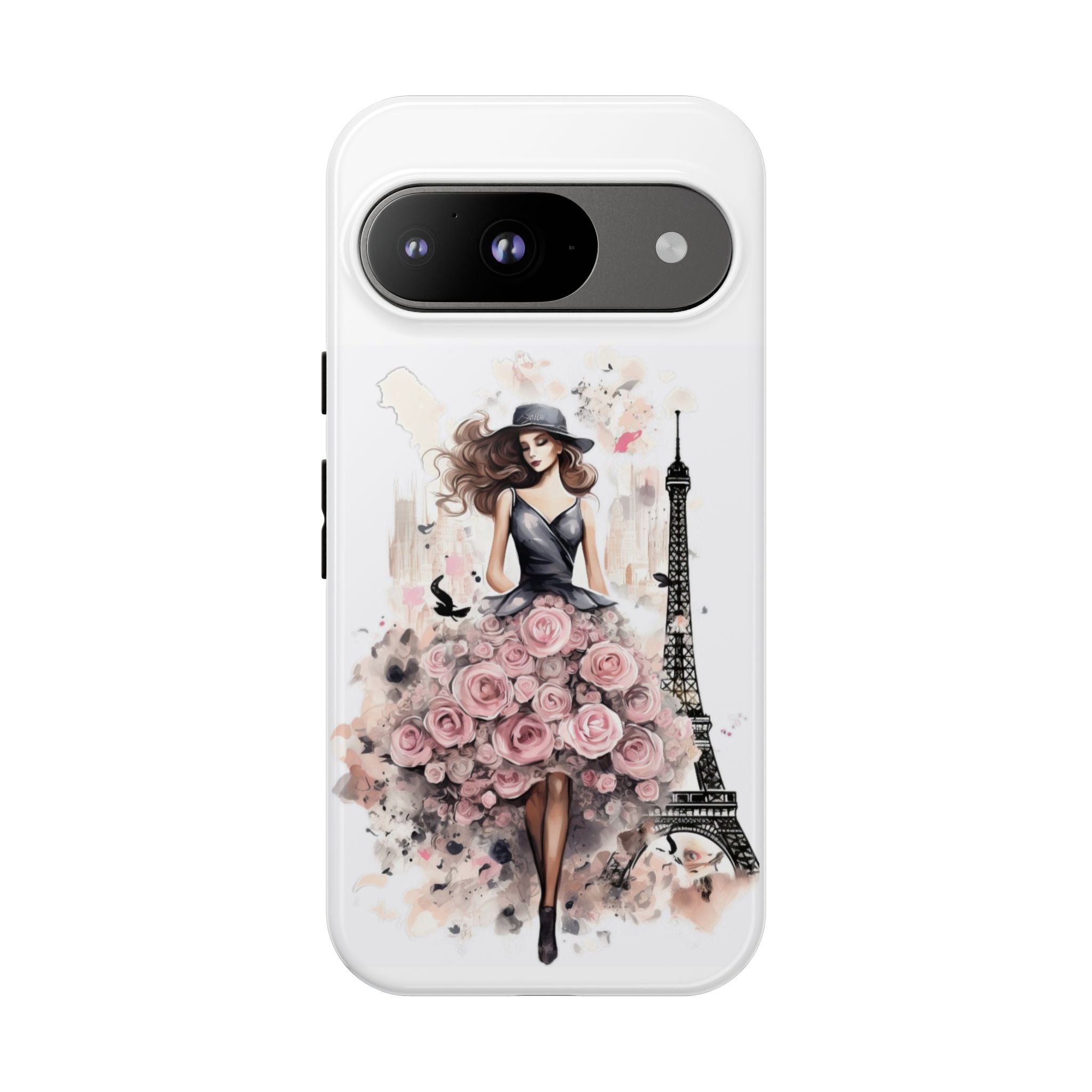 Parisian Rose Dress phone case | iPhone & Samsung slim protective case Printify