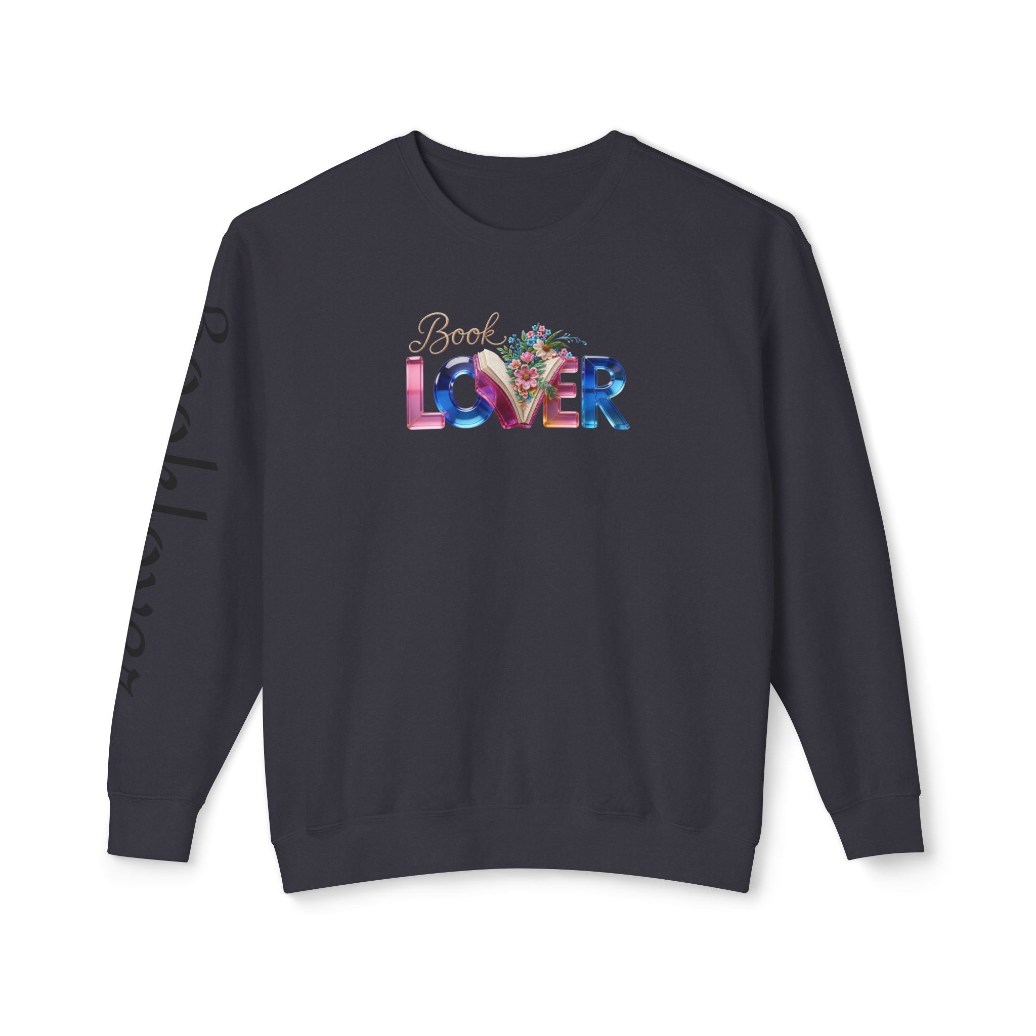 Book Lover Sweatshirt —  Typography Bookworm Pullover Printify