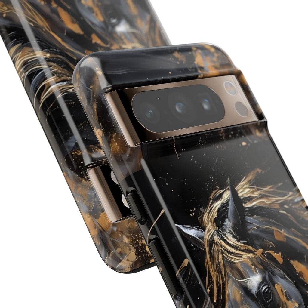 Golden Paint Horse Phone Case | Tough Case Printify