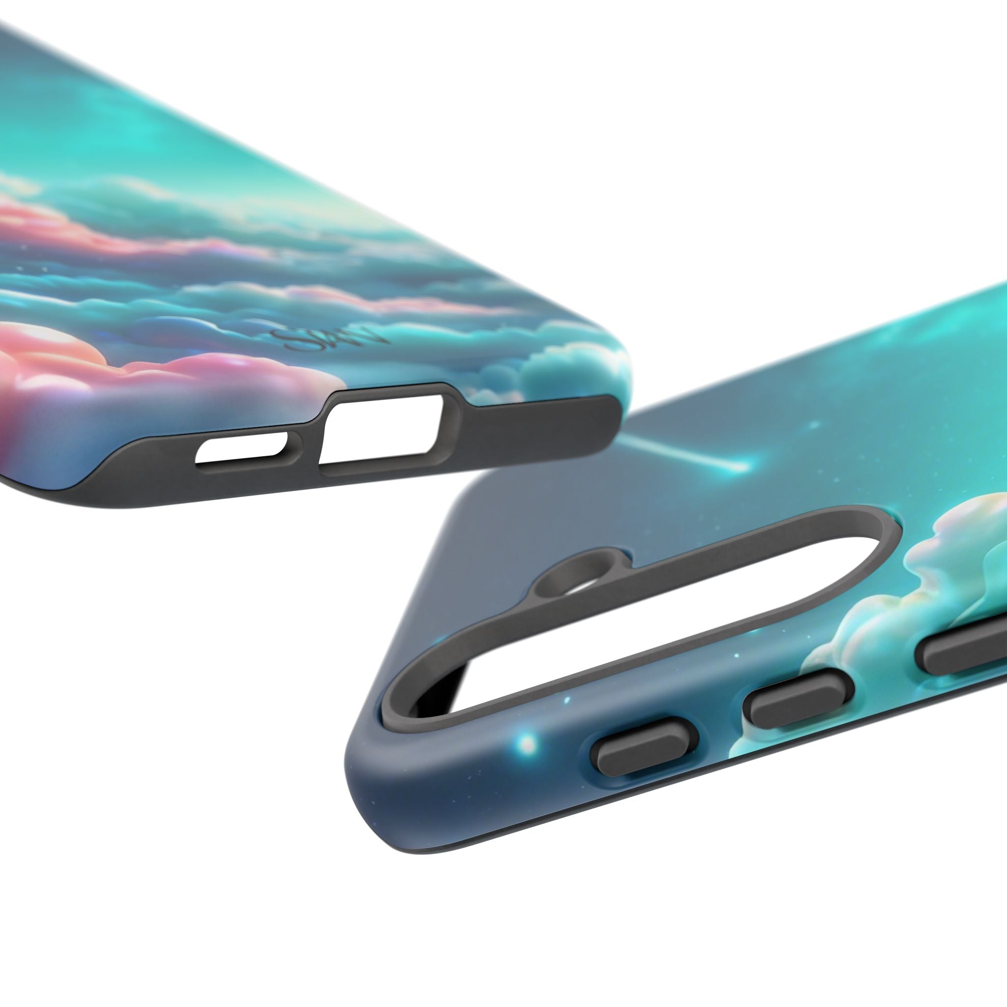 Dreamy Pastel Clouds with Shooting Star phone case Printify