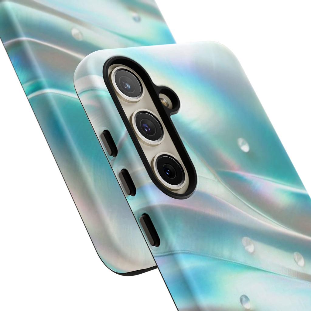 Iridescent Pearl Wave phone case | Tough Cases Printify