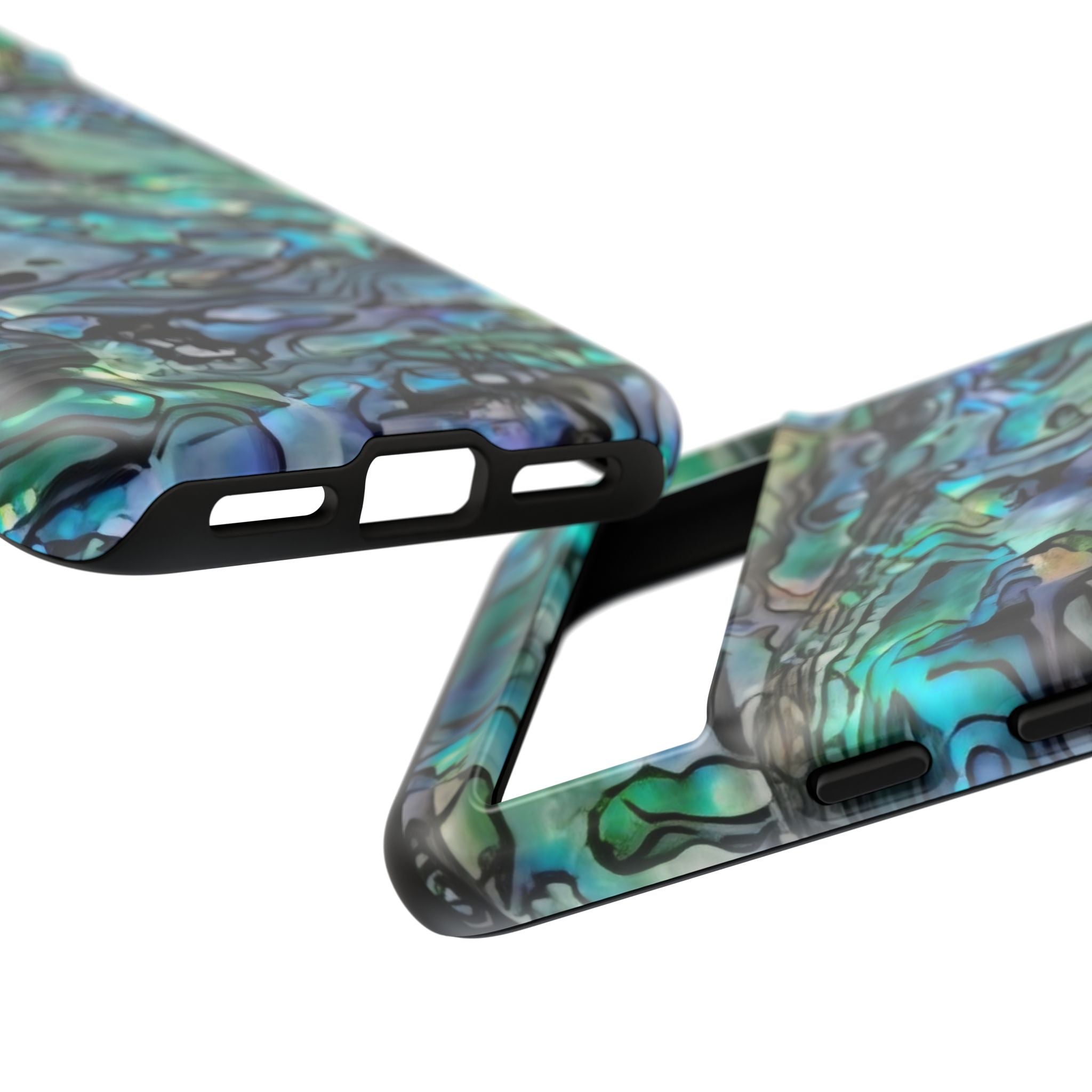 Abalone Shell Pattern Phone Case | Iridescent Ocean Swirl Protective Cover Printify
