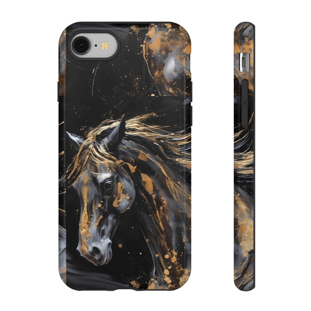 Golden Paint Horse Phone Case | Tough Case Printify