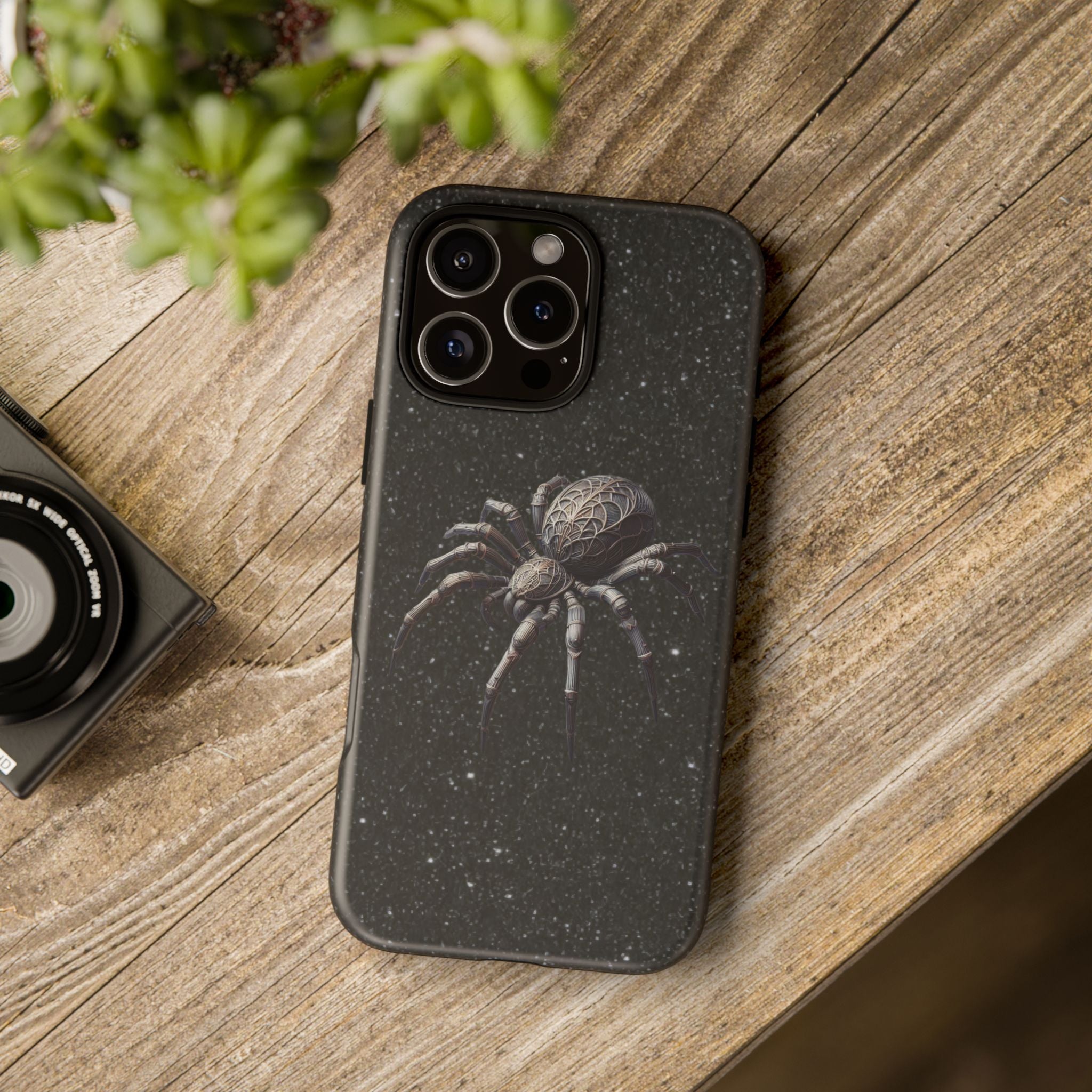 Spider Night Tough Phone Case — Dark Space Tarantula iPhone Cover Printify