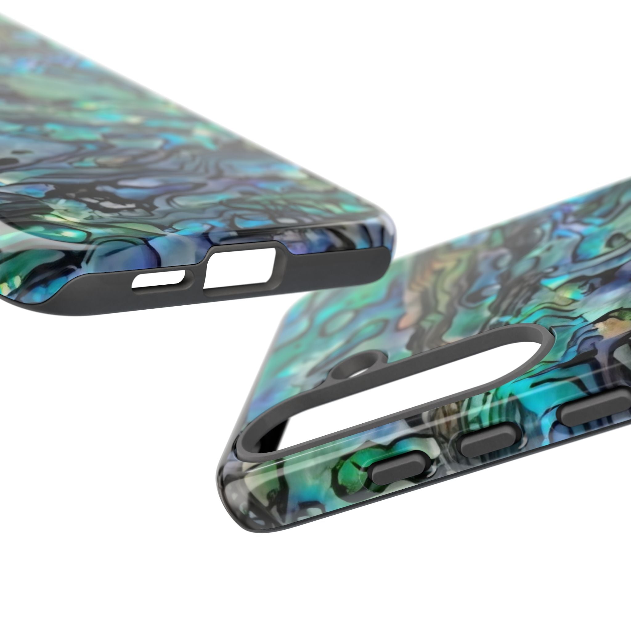 Abalone Shell Pattern Phone Case | Iridescent Ocean Swirl Protective Cover Printify