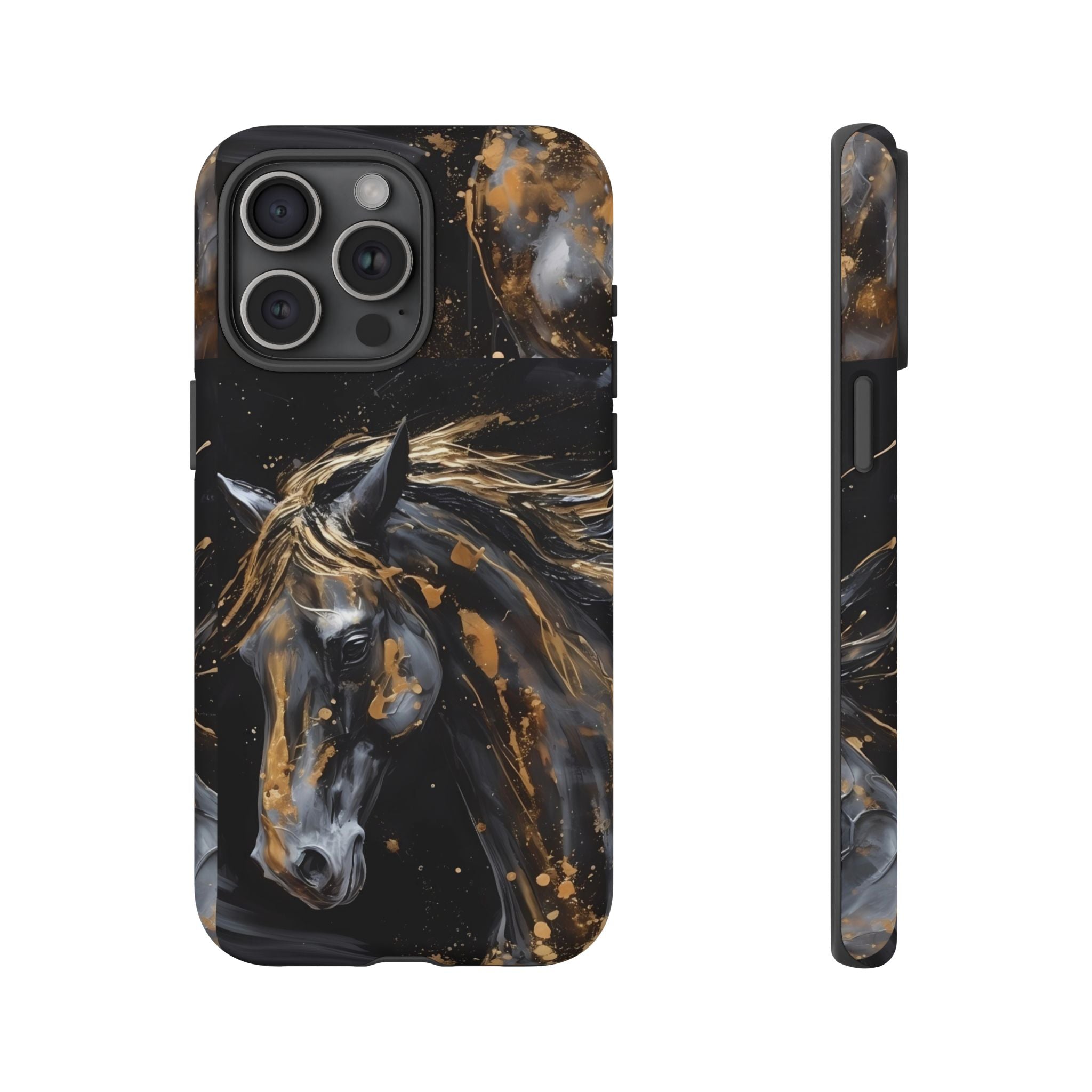 Golden Paint Horse Phone Case | Tough Case Printify