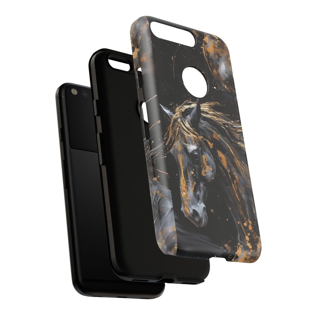 Golden Paint Horse Phone Case | Tough Case Printify