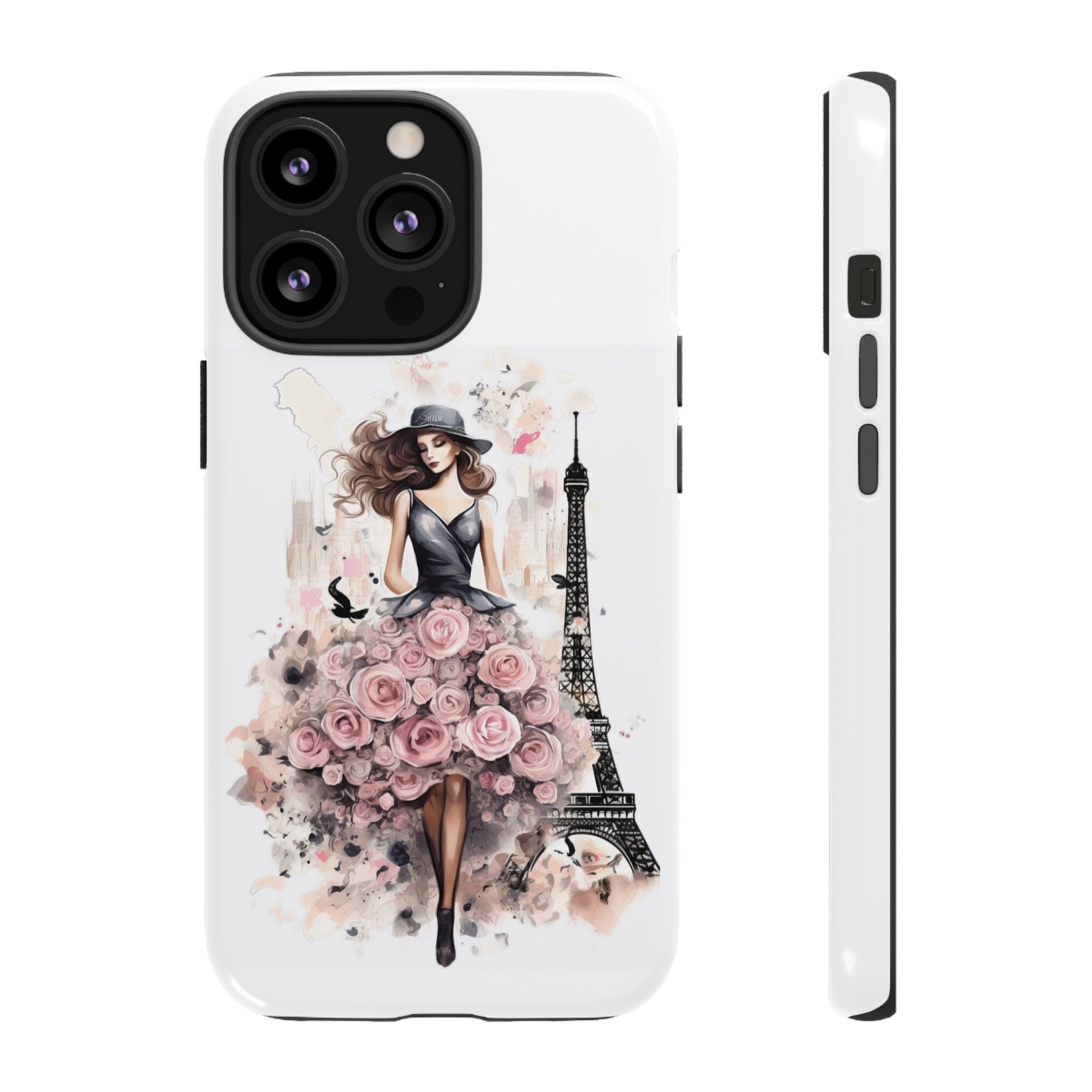 Parisian Rose Dress phone case | iPhone & Samsung slim protective case Printify