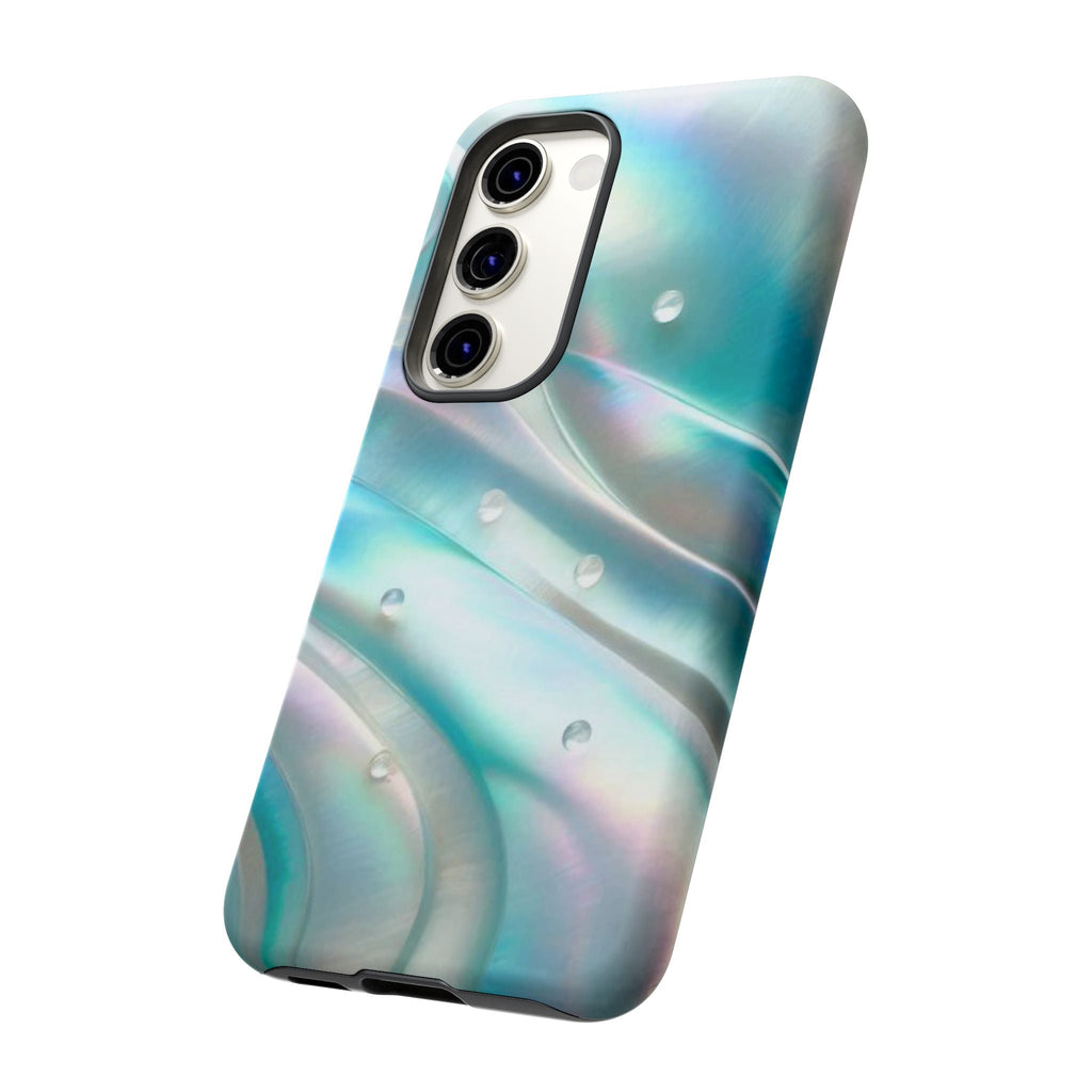 Iridescent Pearl Wave phone case | Tough Cases Printify