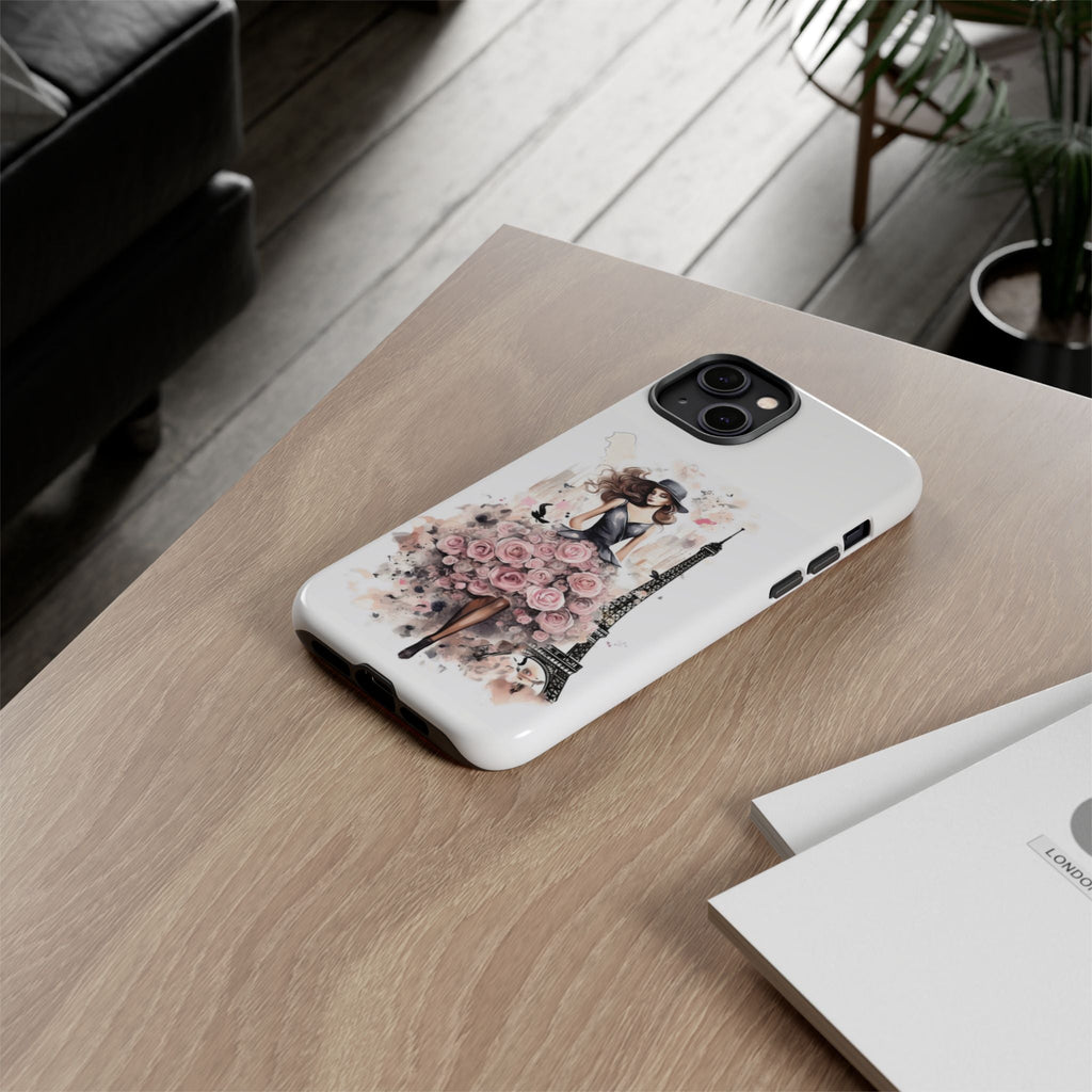 Parisian Rose Dress phone case | iPhone & Samsung slim protective case Printify