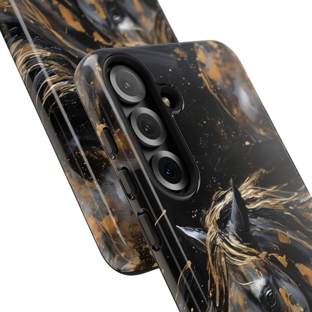 Golden Paint Horse Phone Case | Tough Case Printify
