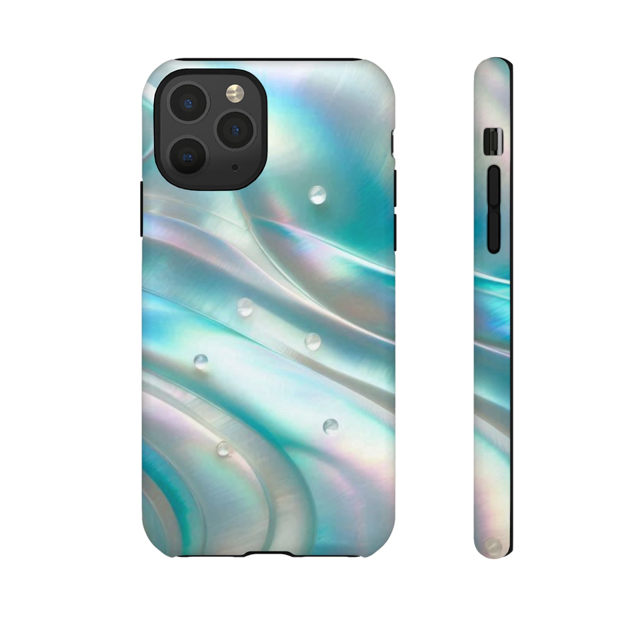 Iridescent Pearl Wave phone case | Tough Cases Printify
