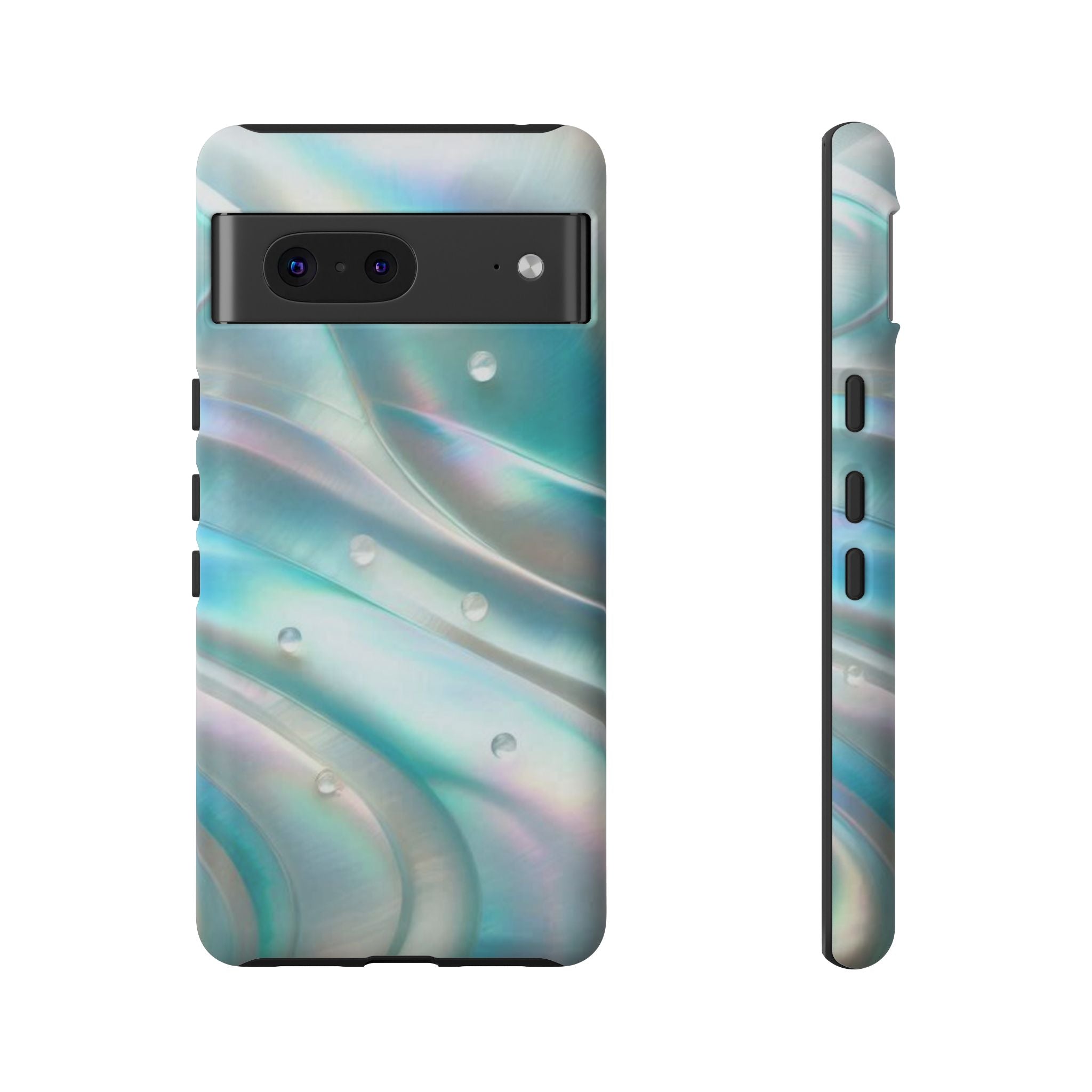 Iridescent Pearl Wave phone case | Tough Cases Printify