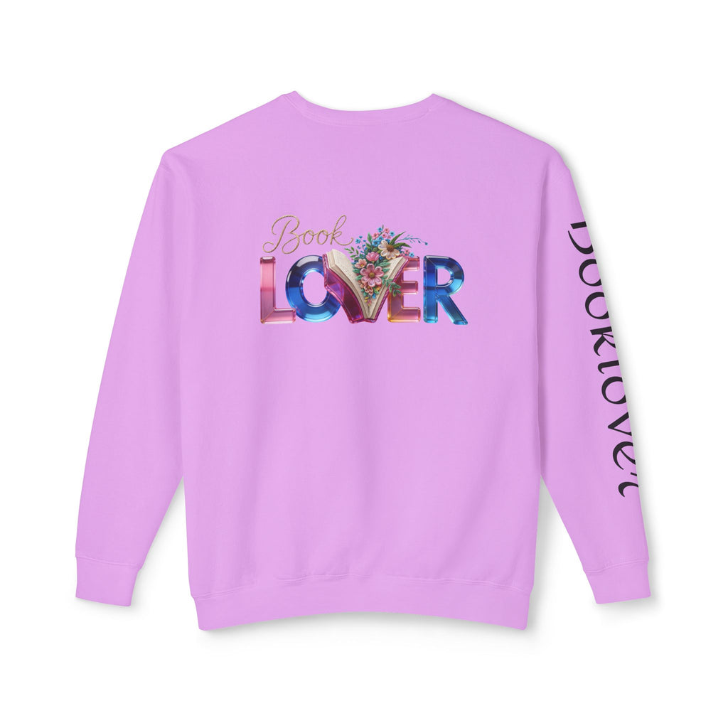 Book Lover Sweatshirt —  Typography Bookworm Pullover Printify