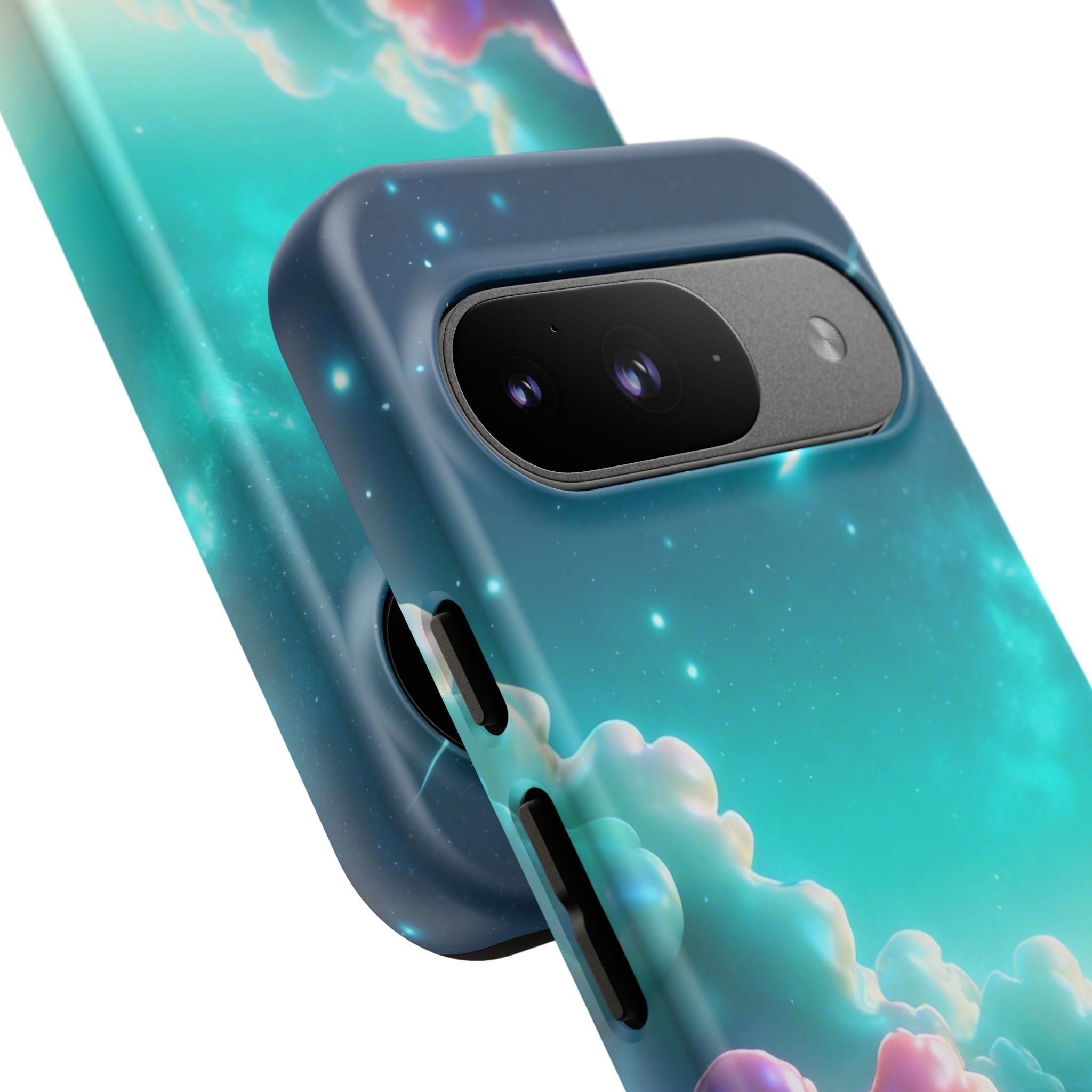 Dreamy Pastel Clouds with Shooting Star phone case Printify