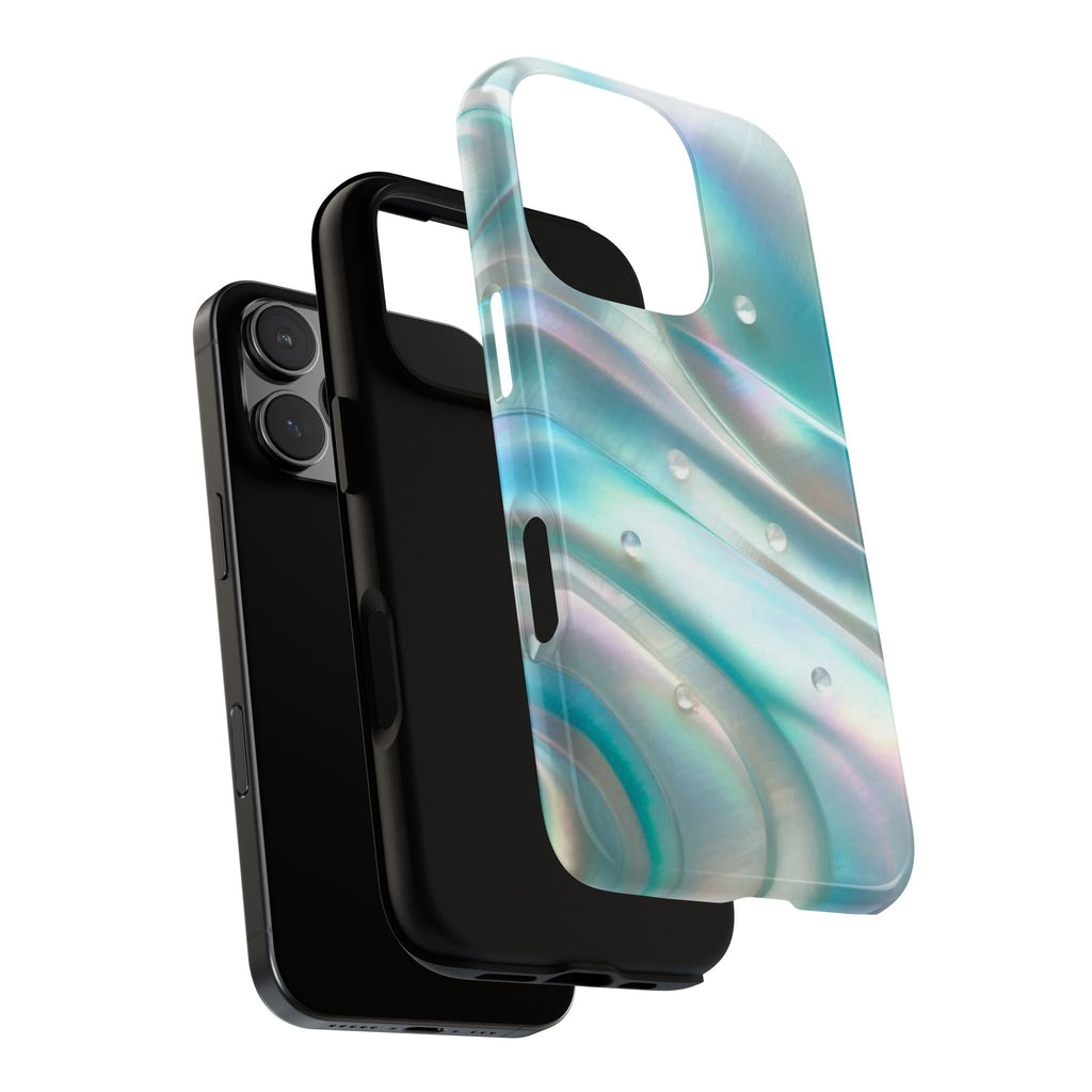 Iridescent Pearl Wave phone case | Tough Cases Printify