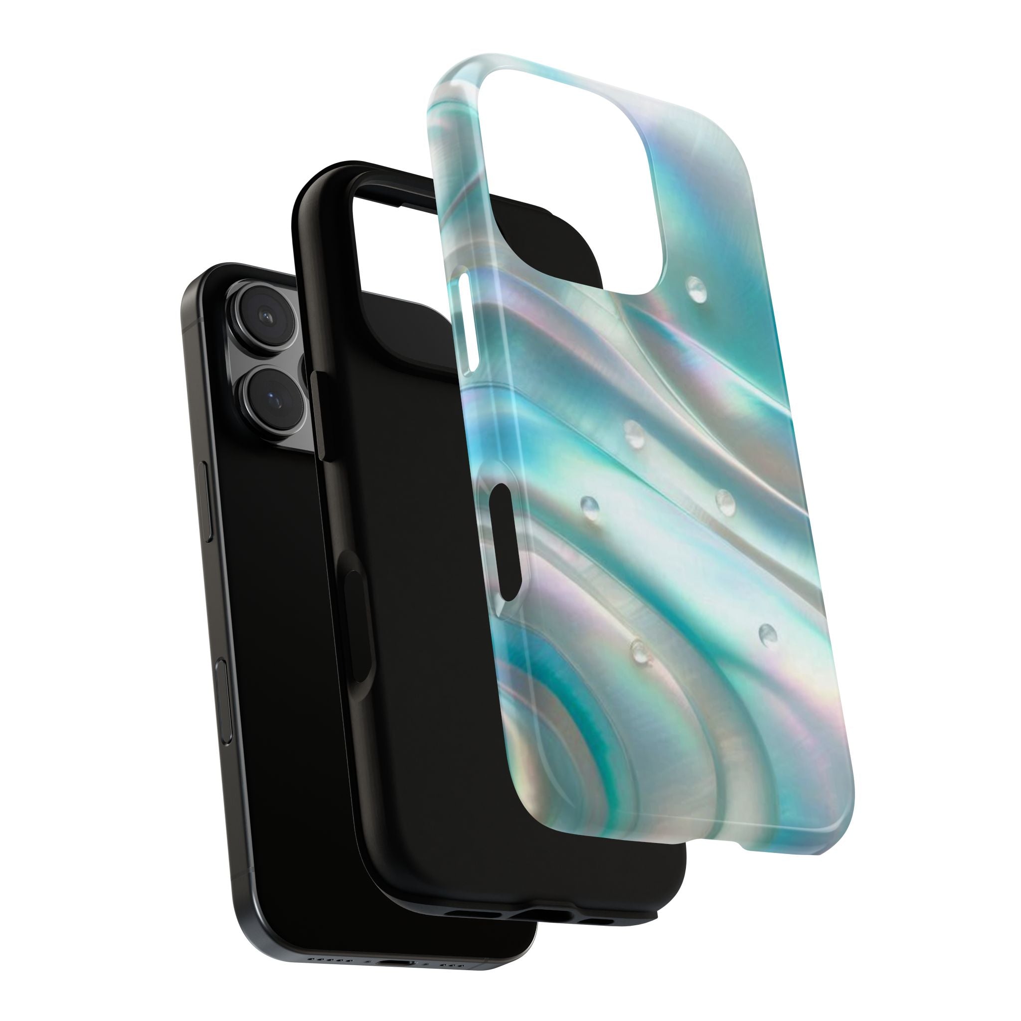 Iridescent Pearl Wave phone case | Tough Cases Printify