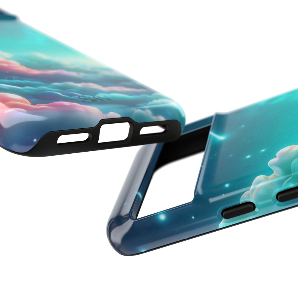 Dreamy Pastel Clouds with Shooting Star phone case Printify