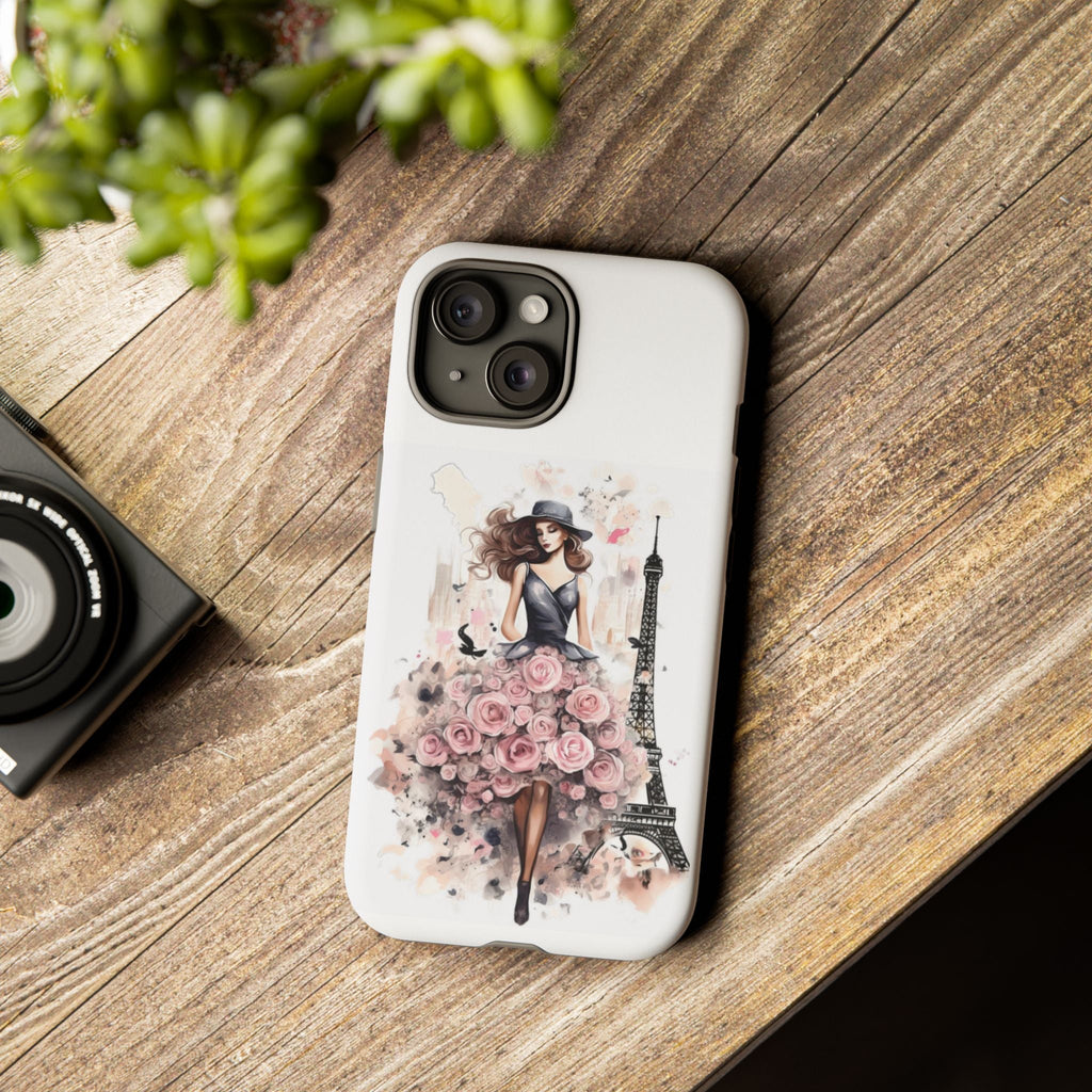 Parisian Rose Dress phone case | iPhone & Samsung slim protective case Printify