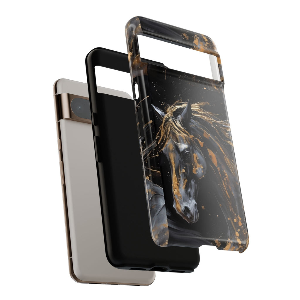 Golden Paint Horse Phone Case | Tough Case Printify