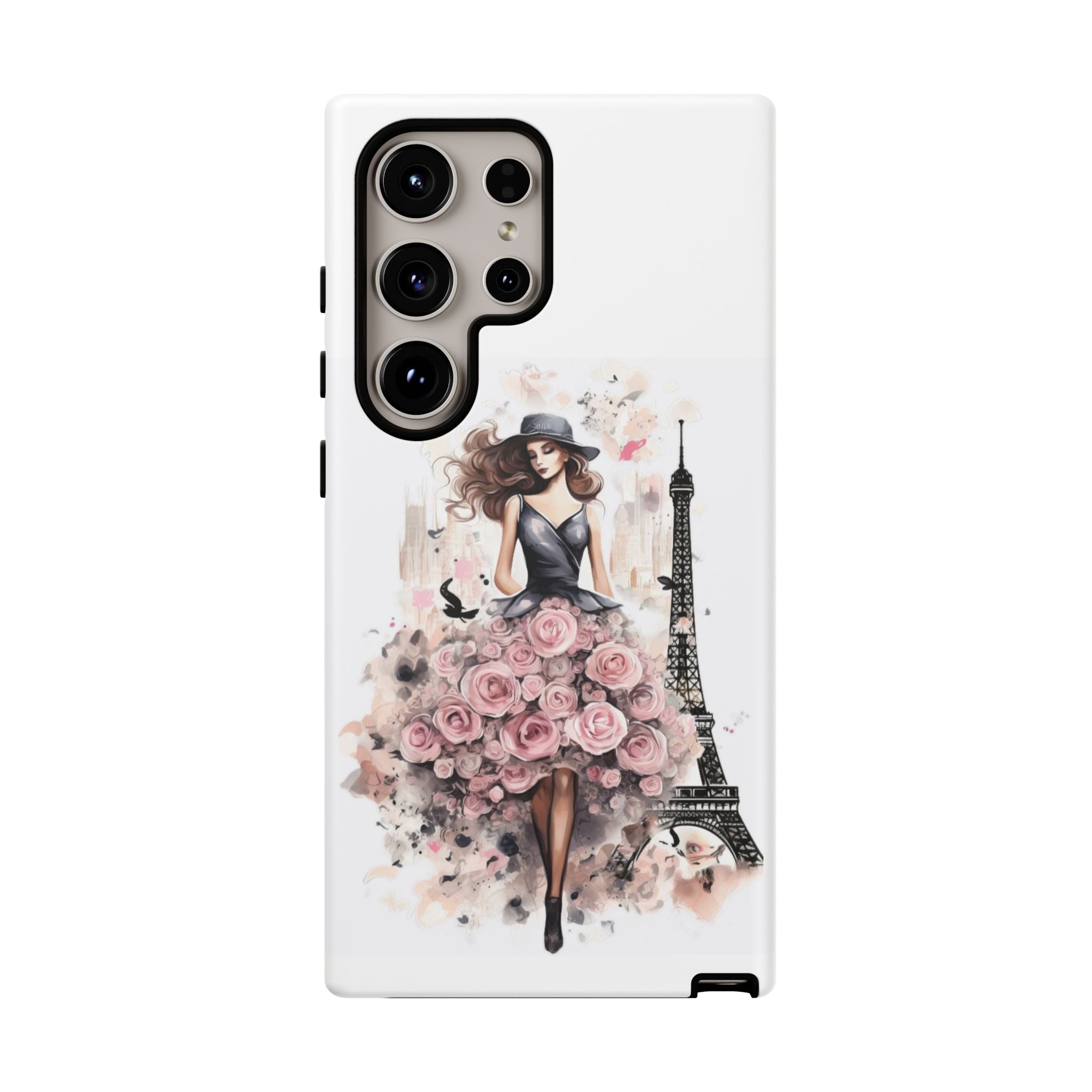 Parisian Rose Dress phone case | iPhone & Samsung slim protective case Printify