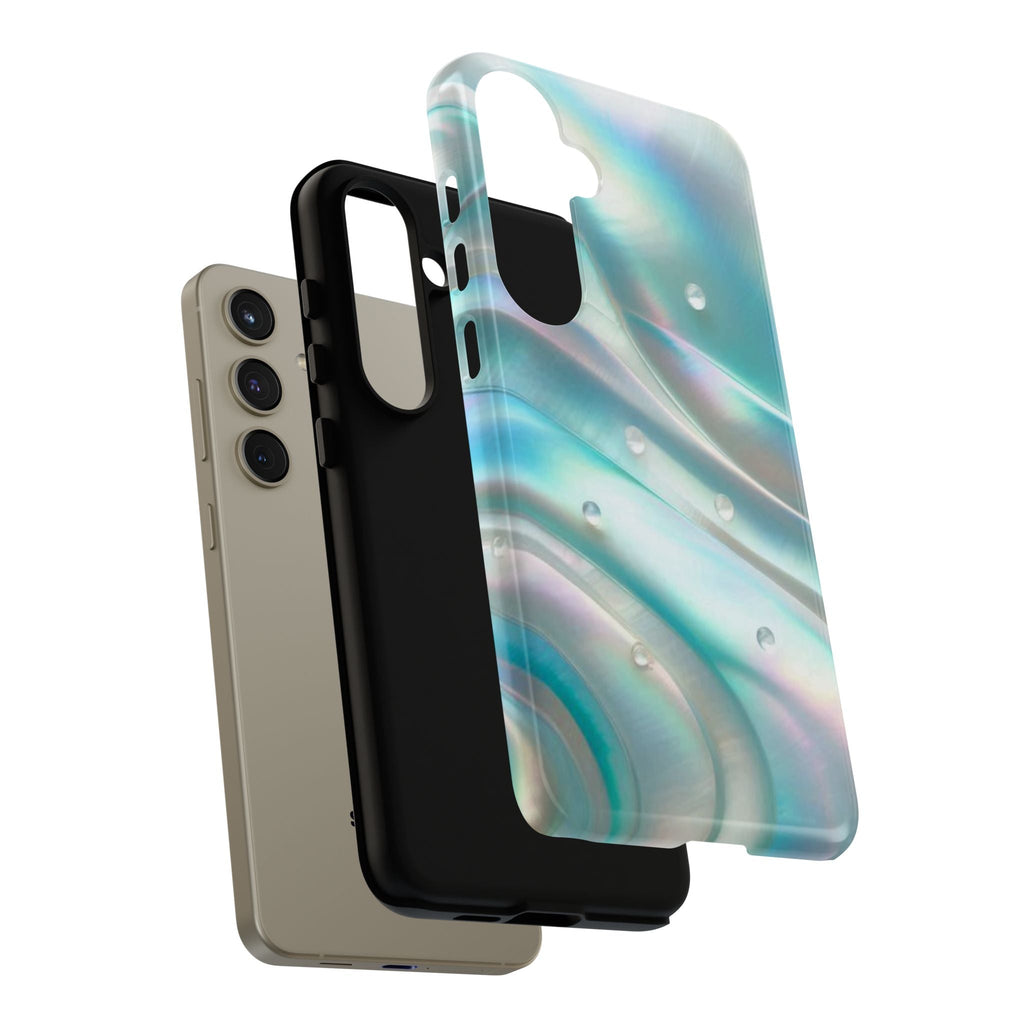 Iridescent Pearl Wave phone case | Tough Cases Printify