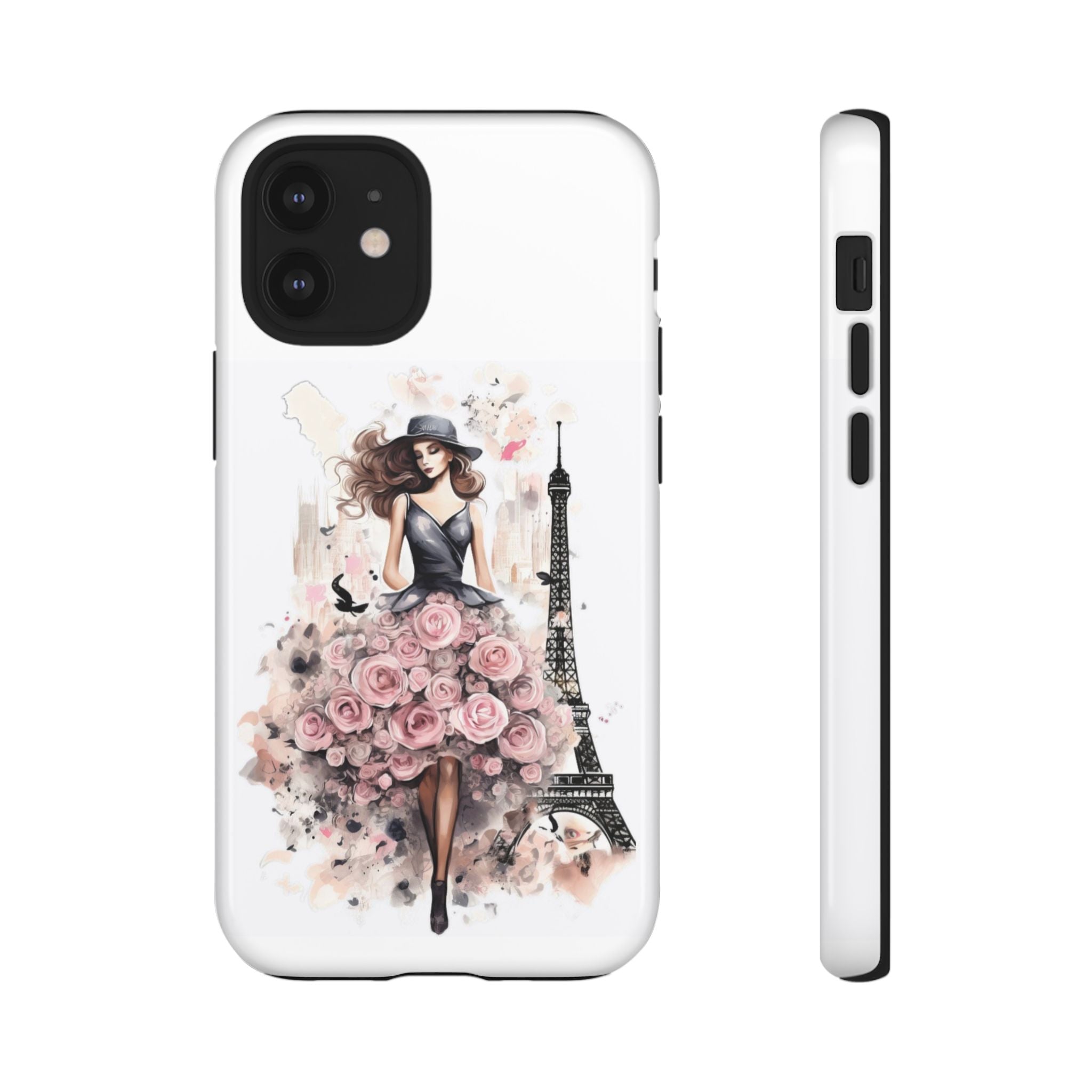 Parisian Rose Dress phone case | iPhone & Samsung slim protective case Printify
