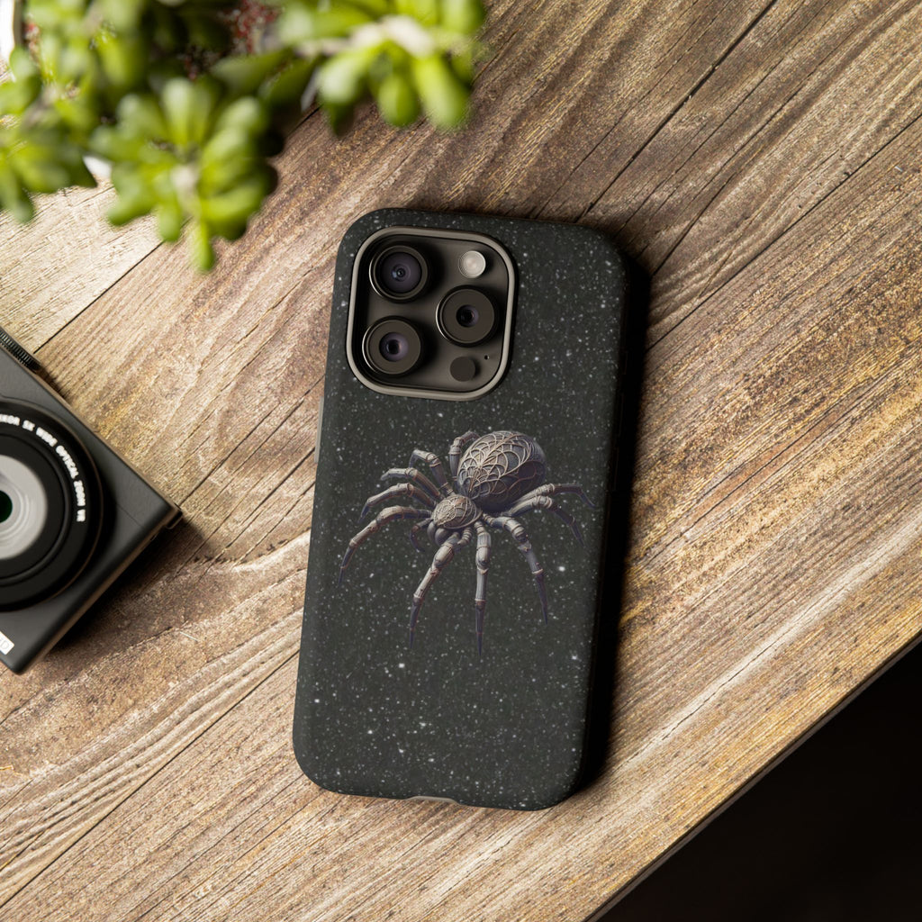 Spider Night Tough Phone Case — Dark Space Tarantula iPhone Cover Printify