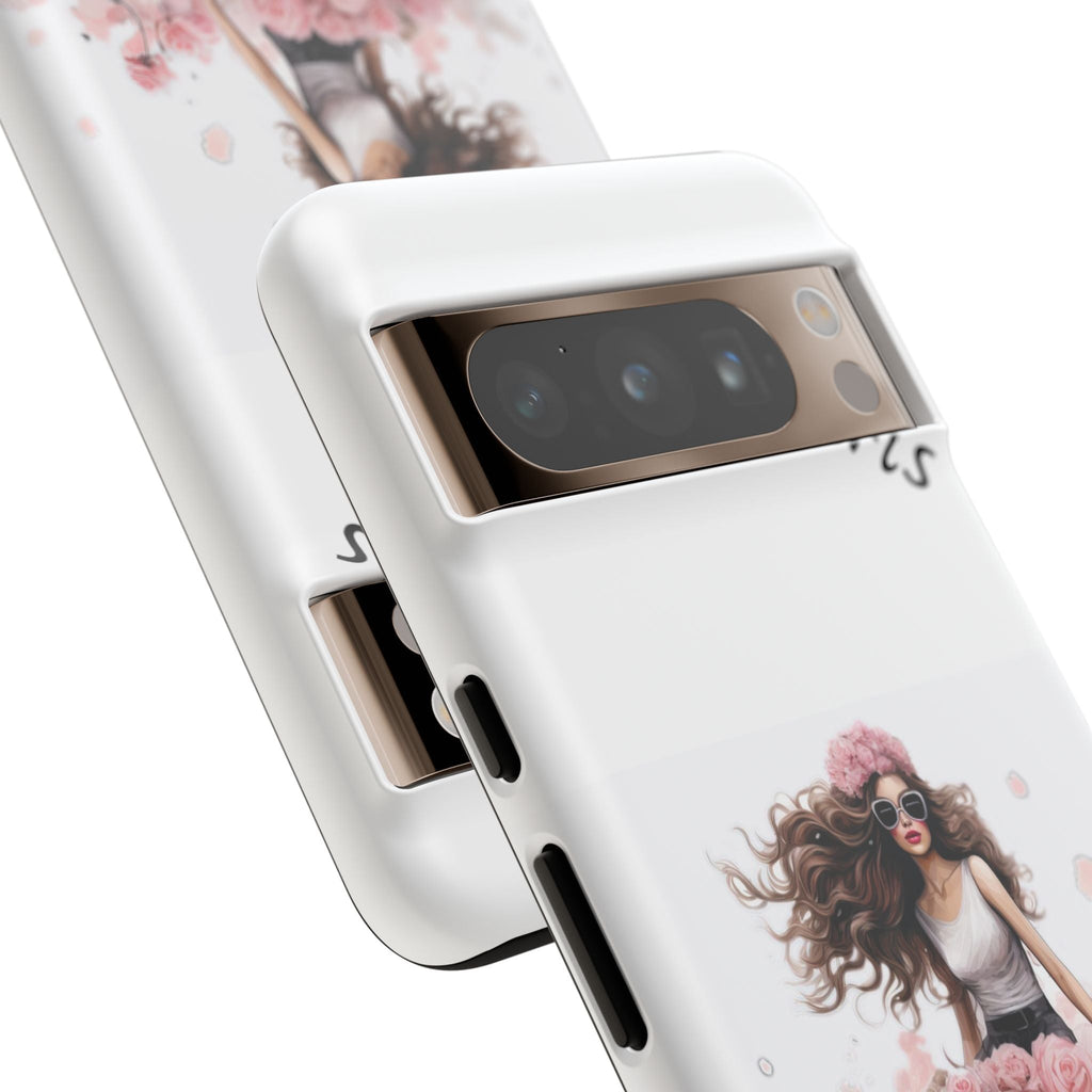 Paris Rose Bicycle woman phone case | Floral iPhone case Printify