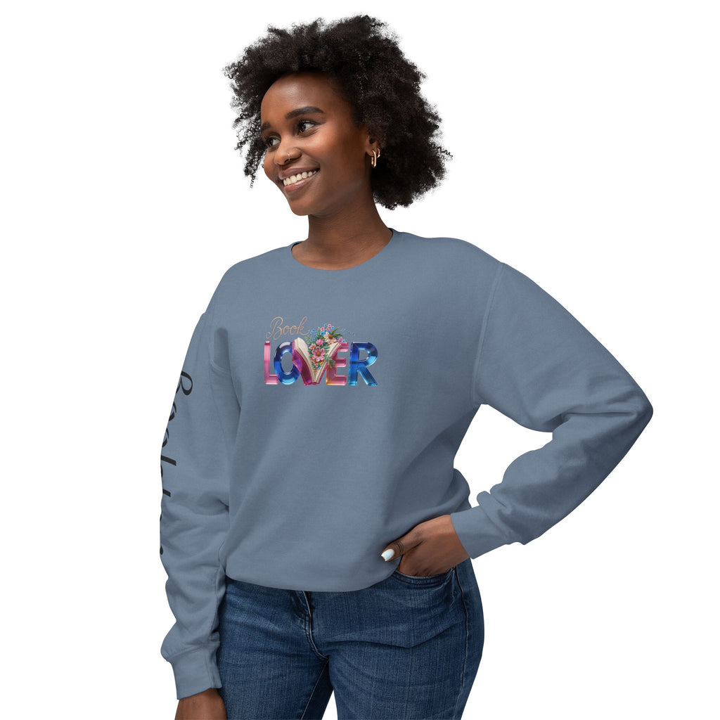 Book Lover Sweatshirt —  Typography Bookworm Pullover Printify