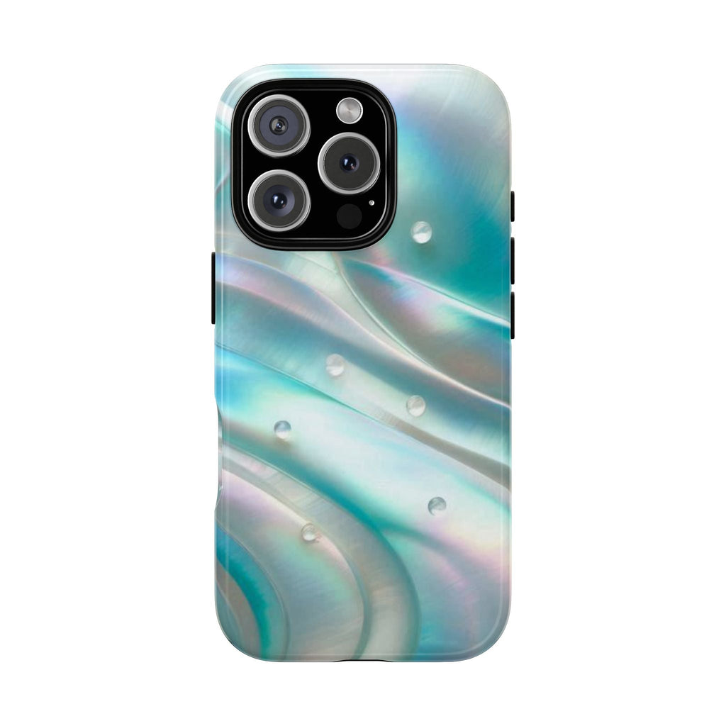 Iridescent Pearl Wave phone case | Tough Cases Printify