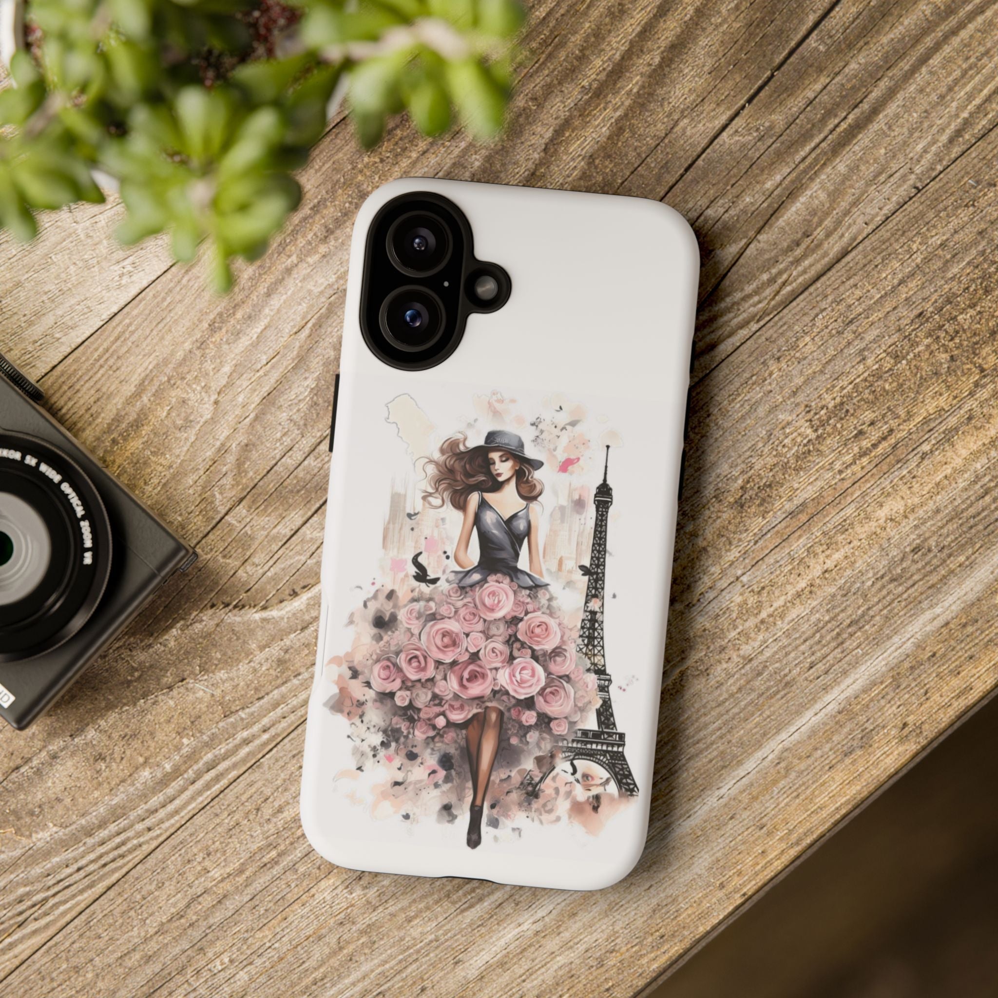 Parisian Rose Dress phone case | iPhone & Samsung slim protective case Printify
