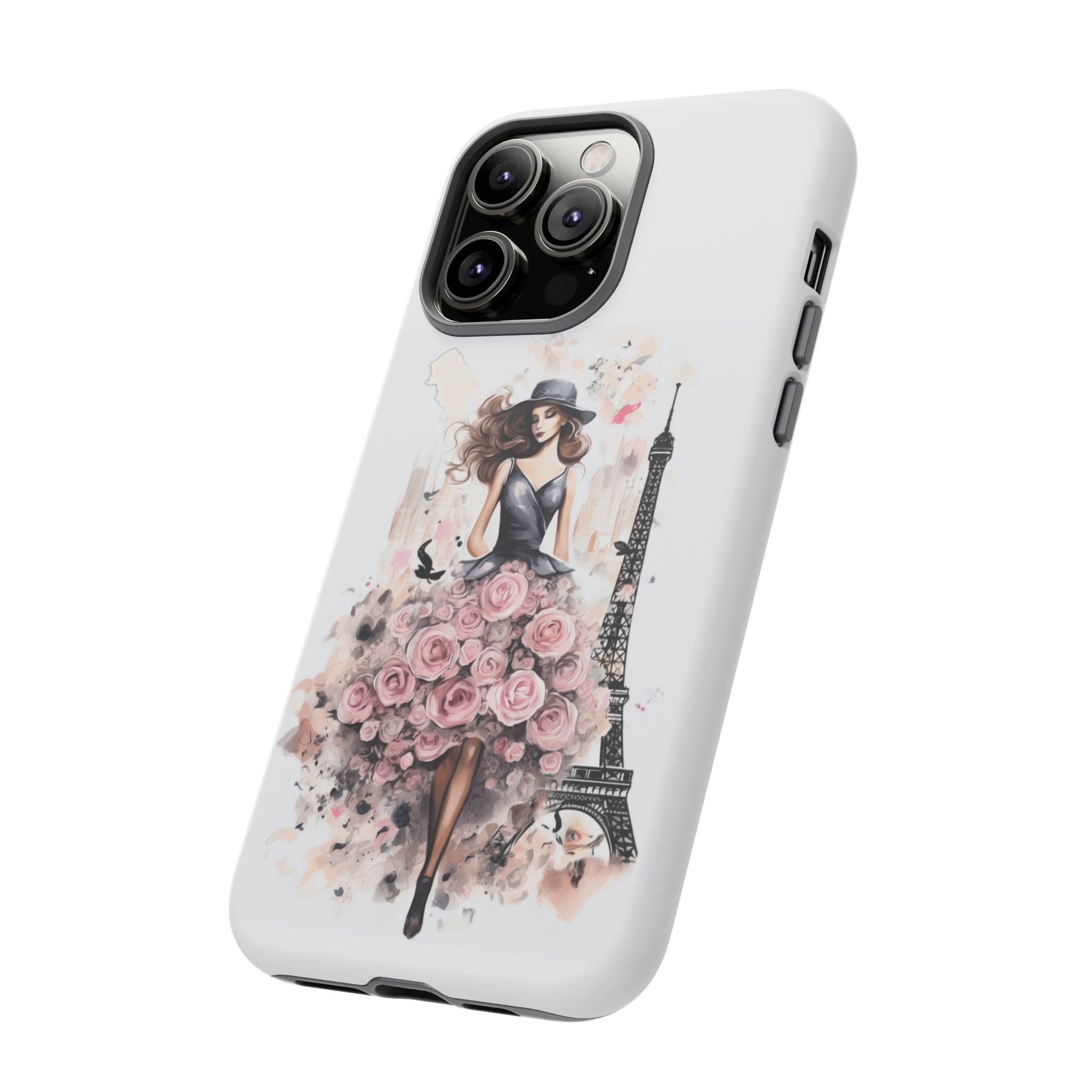 Parisian Rose Dress phone case | iPhone & Samsung slim protective case Printify