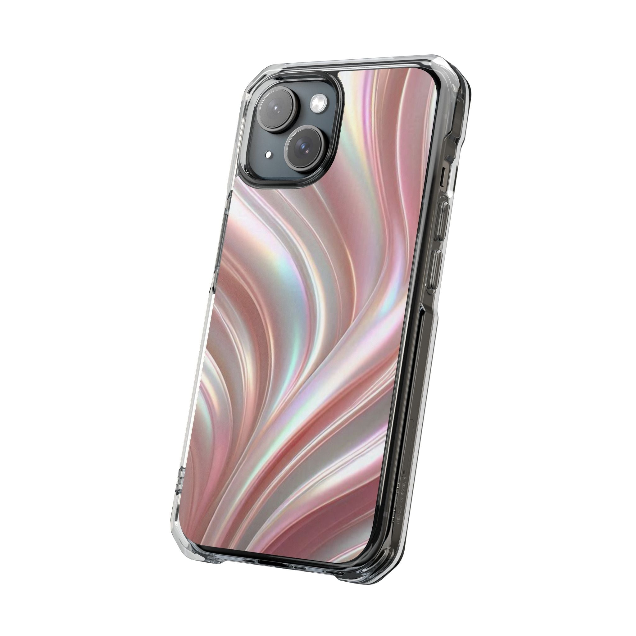 Iridescent Marble Swirl Phone Case Printify