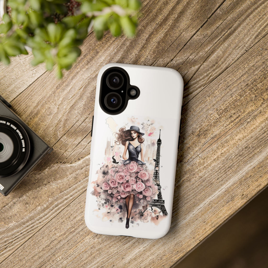 Parisian Rose Dress phone case | iPhone & Samsung slim protective case Printify
