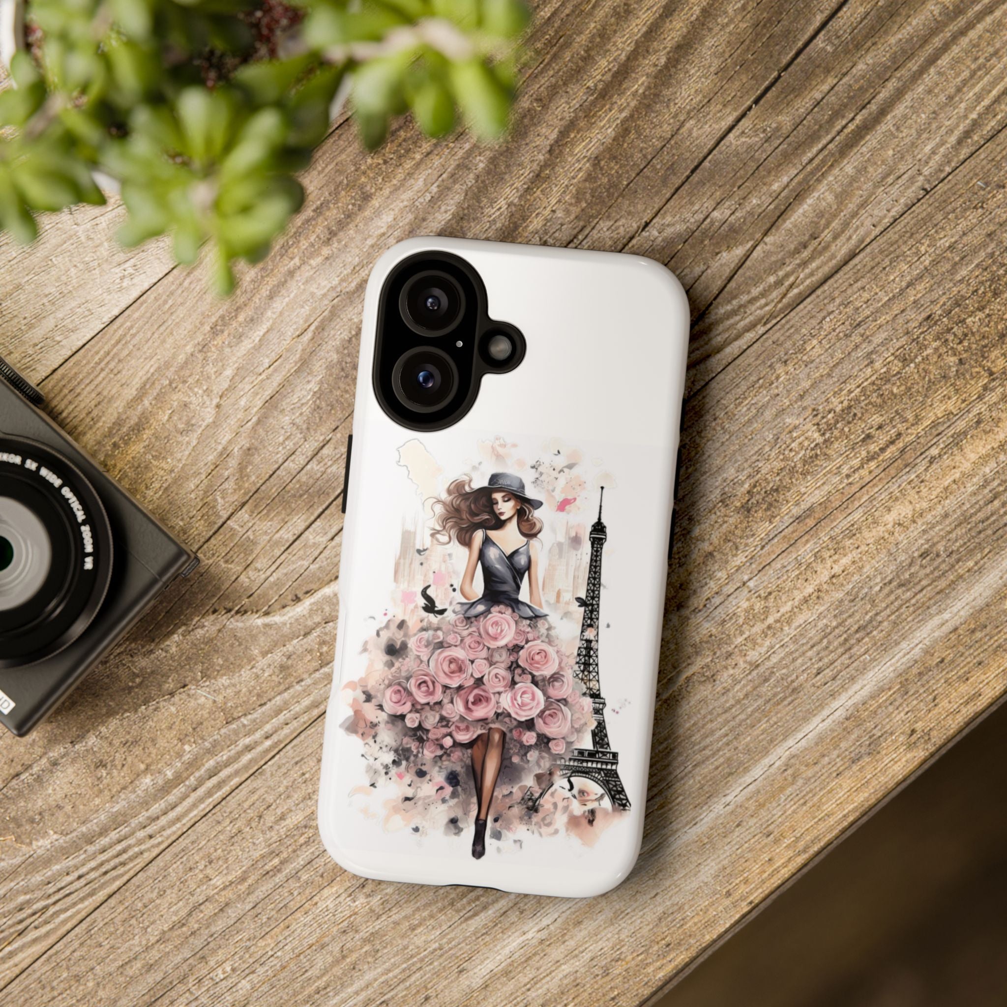 Parisian Rose Dress phone case | iPhone & Samsung slim protective case Printify