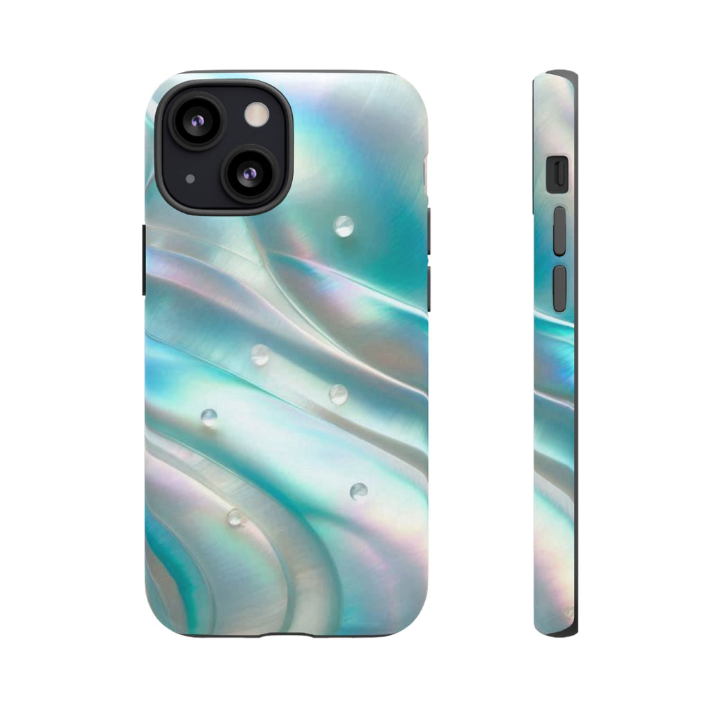 Iridescent Pearl Wave phone case | Tough Cases Printify