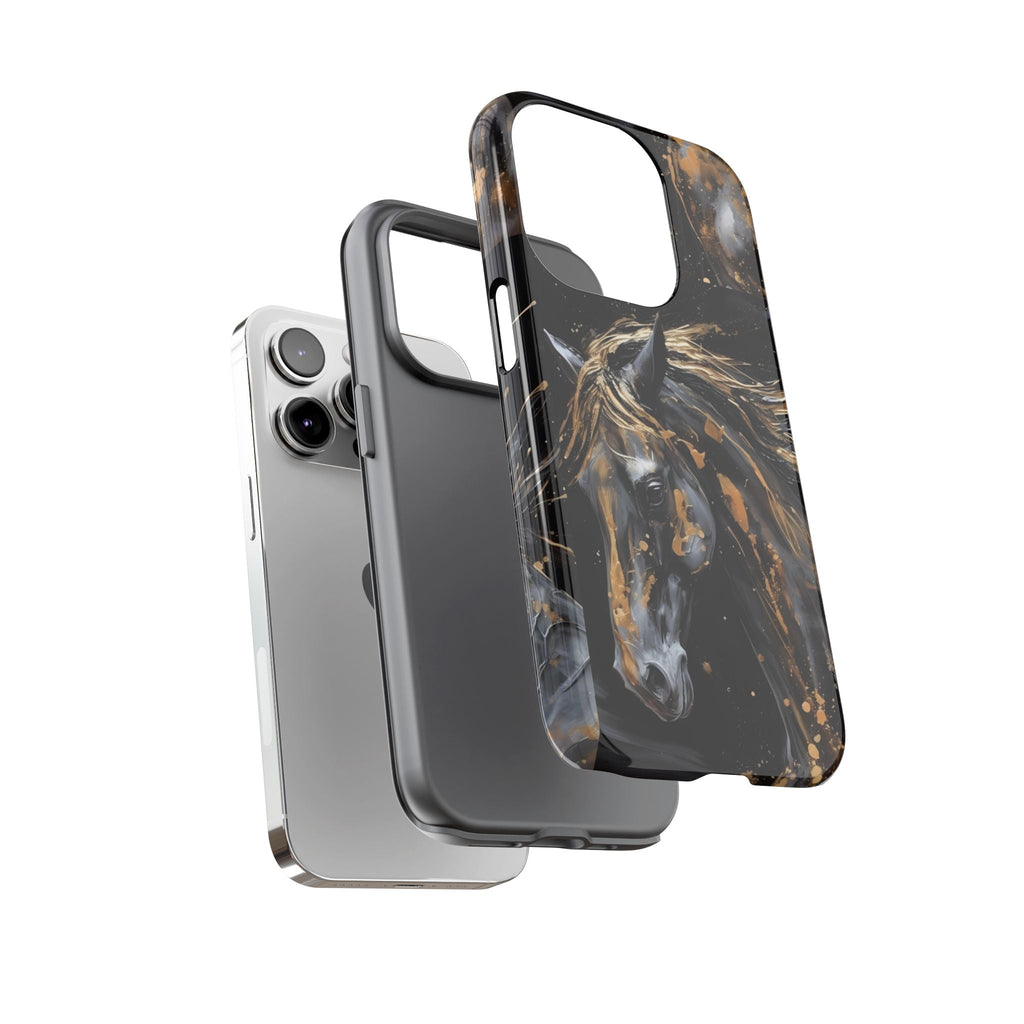 Golden Paint Horse Phone Case | Tough Case Printify